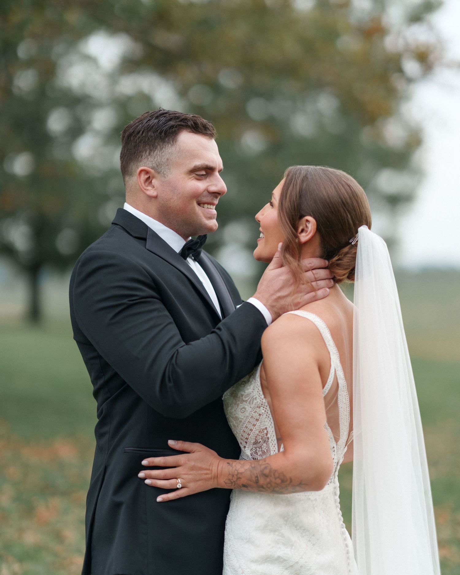 Northern Virginia wedding photography of bride and groom, timeless and romantic