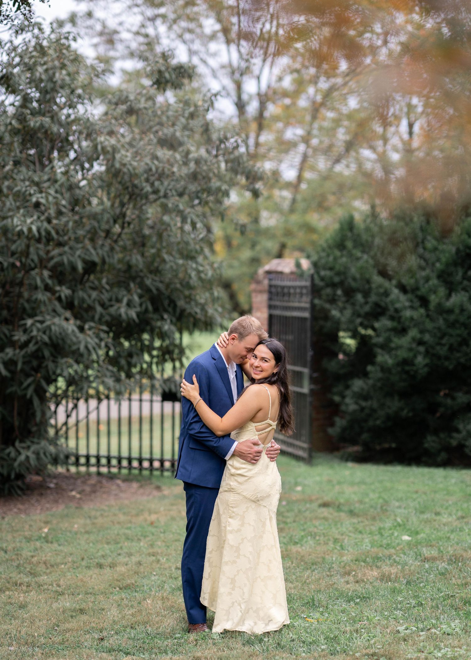 Timeless romantic engagement photos at Morven Park in Leesburg, VA