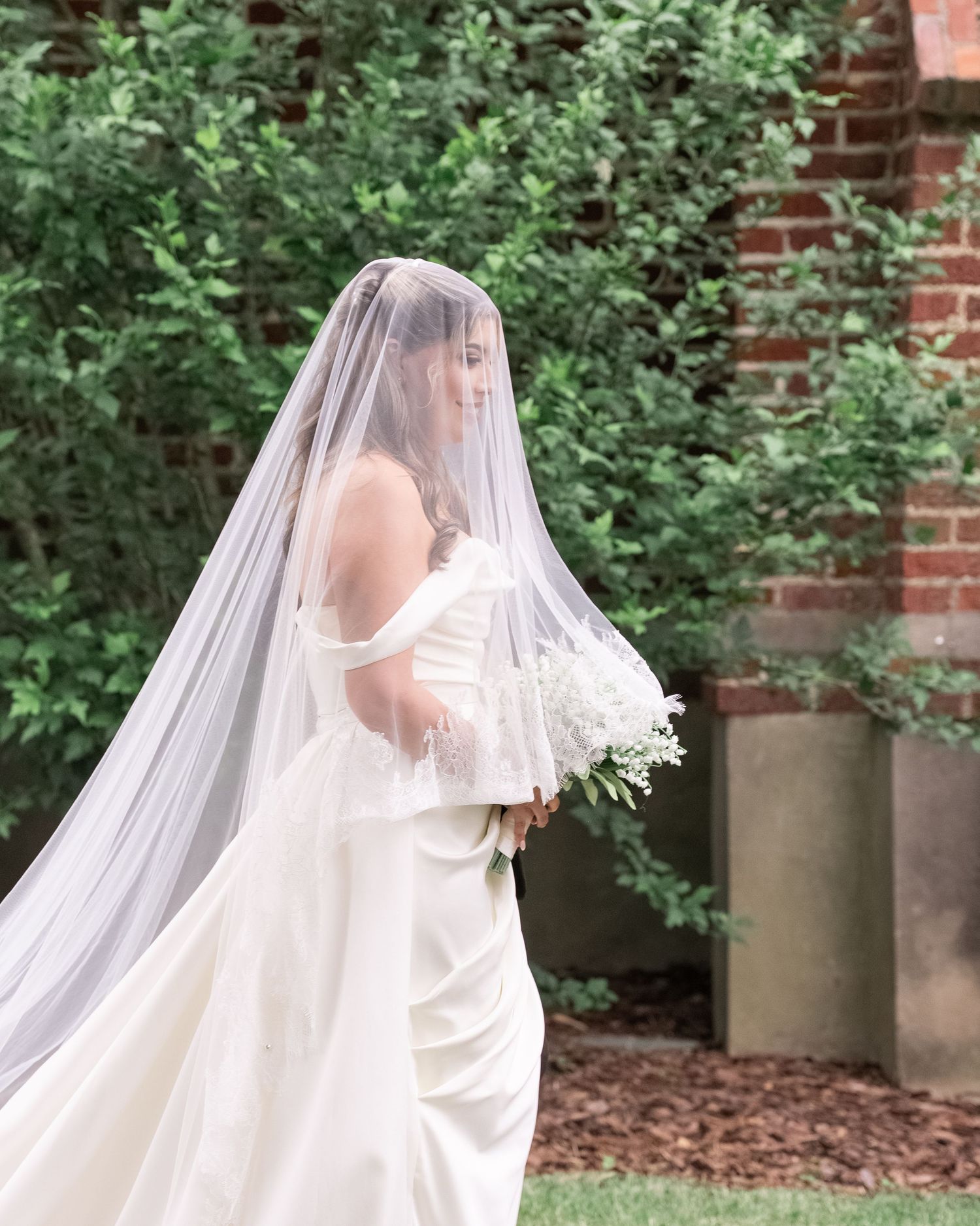 Northern Virginia wedding photography of bride, timeless and romantic