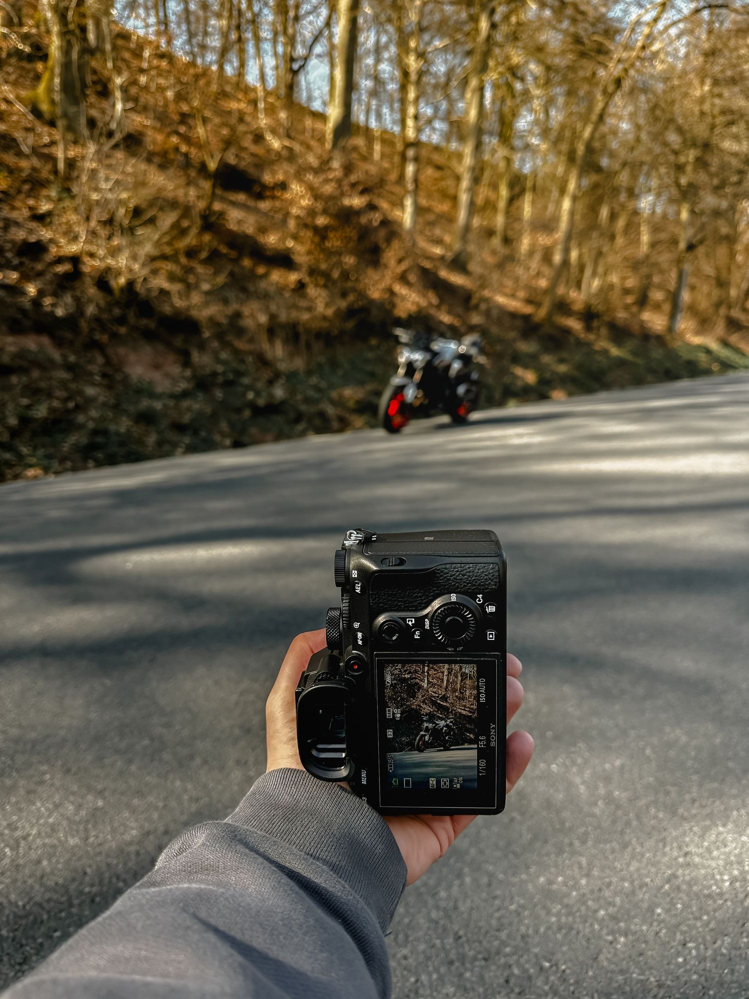 Motorradshooting mit einer Kawasaki Z900 in der Region Hersfeld-Rotenburg – Fotografie von pixelblickmedia