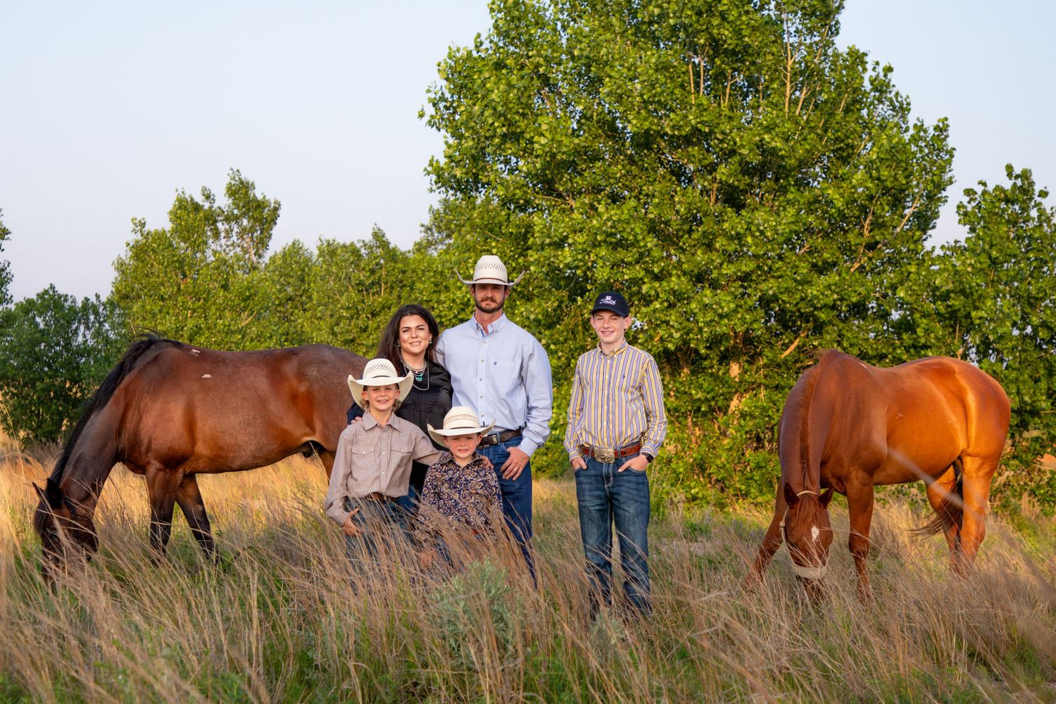 Oklahoma Family Session with Horses