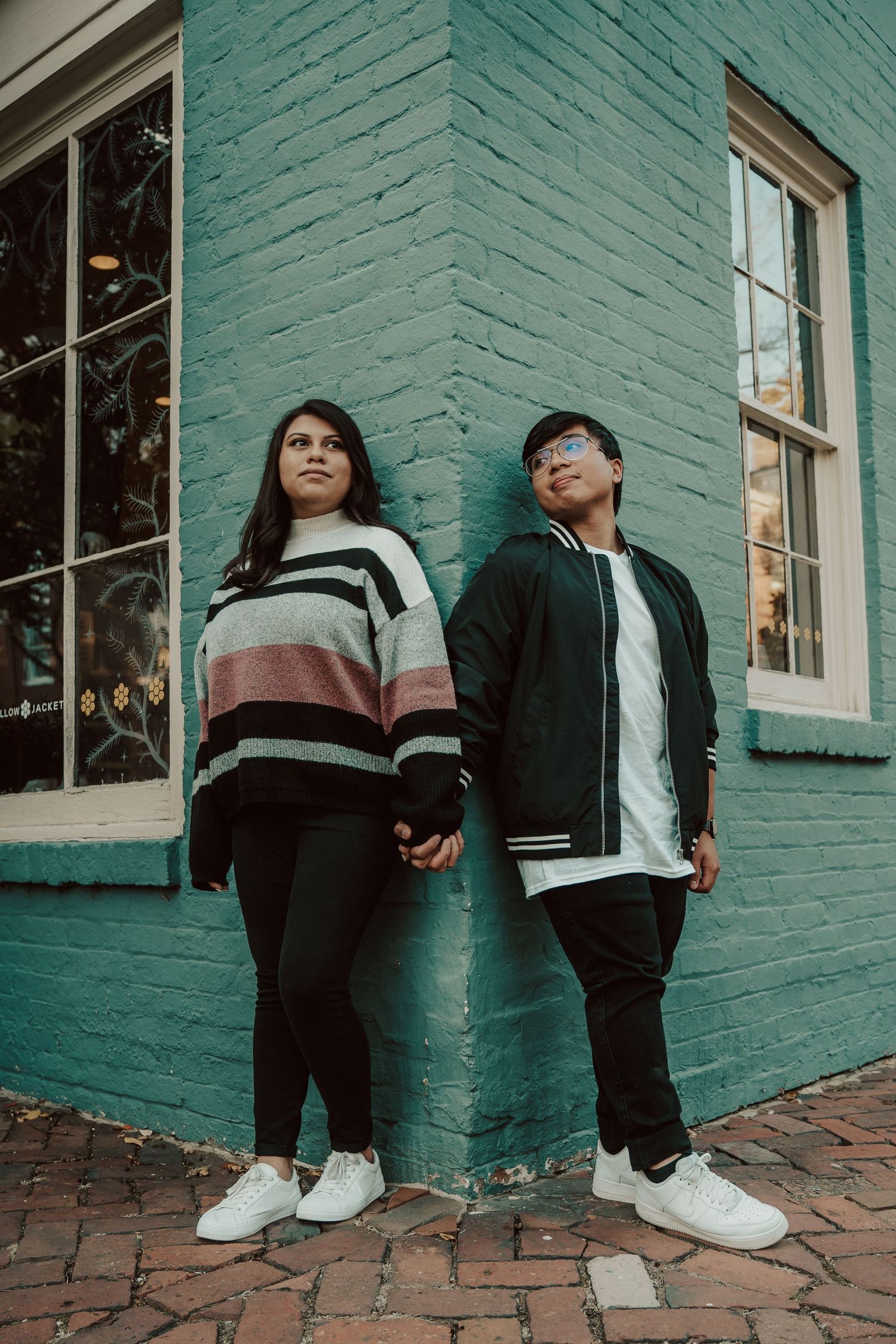 Engagement portraits in Old town Alexandria