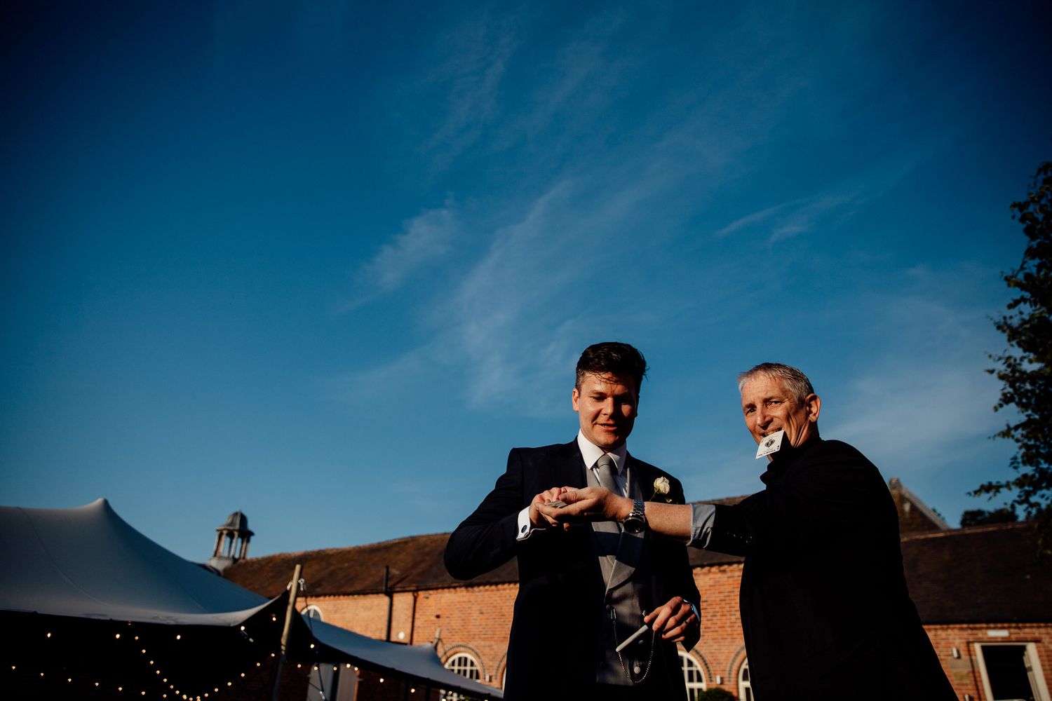 magician and groom