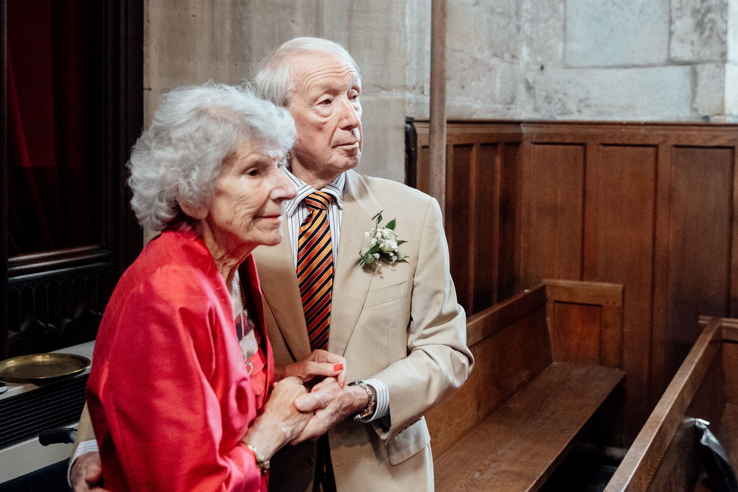 Intimate moments captured during a traditional church wedding ceremony.