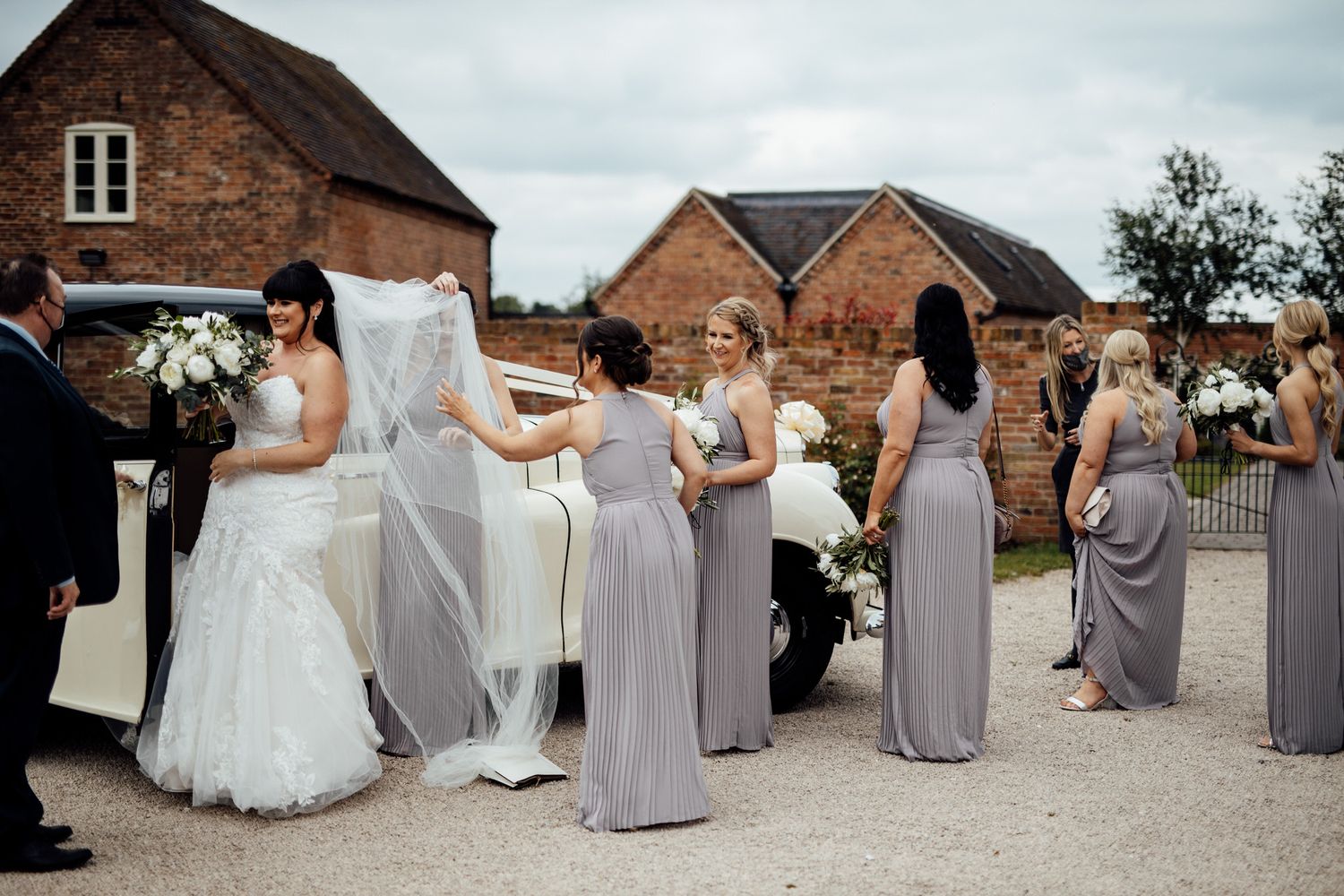 bride and bridesmaids