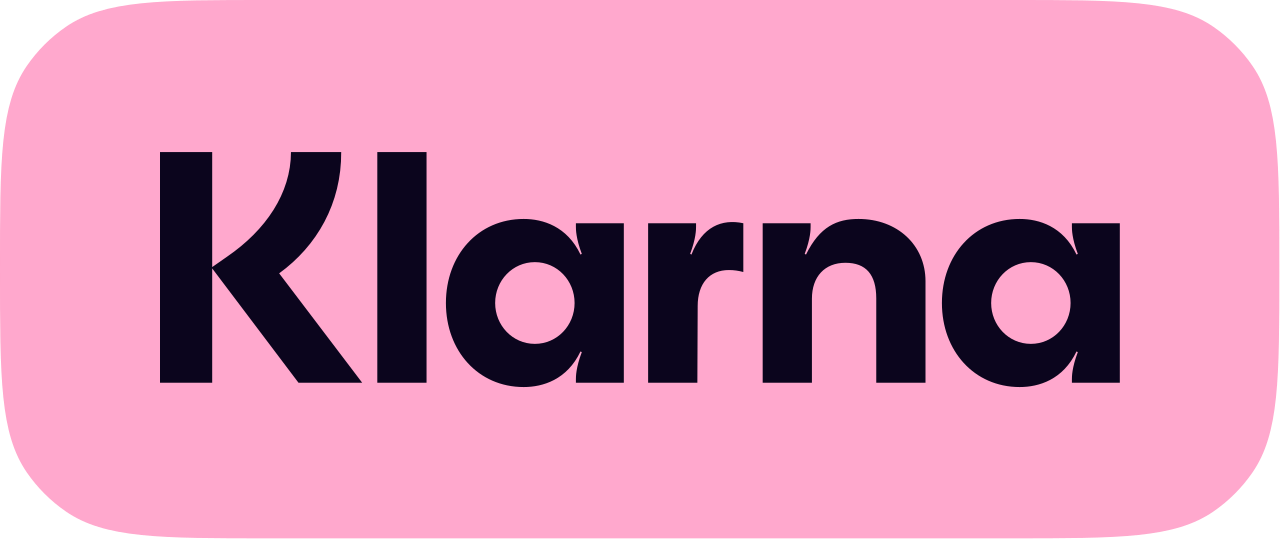Pink Klarna logo design repeated in a horizontal pattern against a white background.