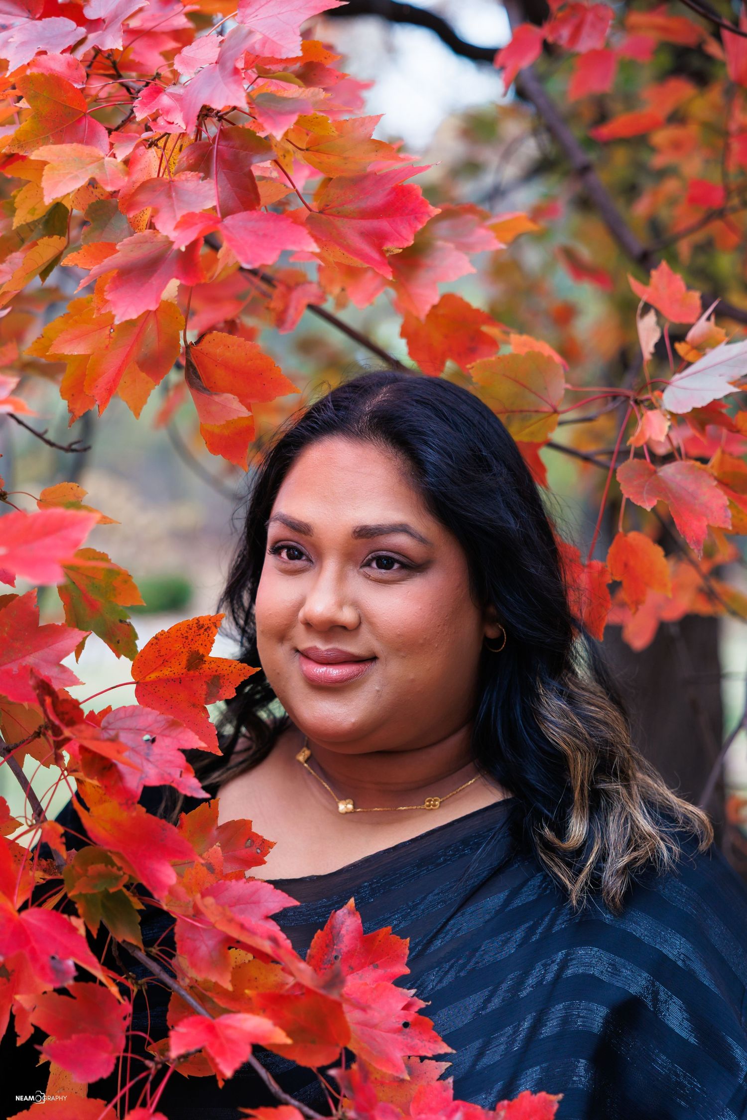 Asma Husna, Project Manager at Neamography, posing for a professional headshot for the photography team's about page in Washington DC.