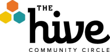 The Hive logo featuring three colored hexagons in yellow, orange and teal forming a geometric logo design on a white background.