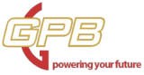A horizontal banner showing three corporate logos with red and gold colors on a white background.