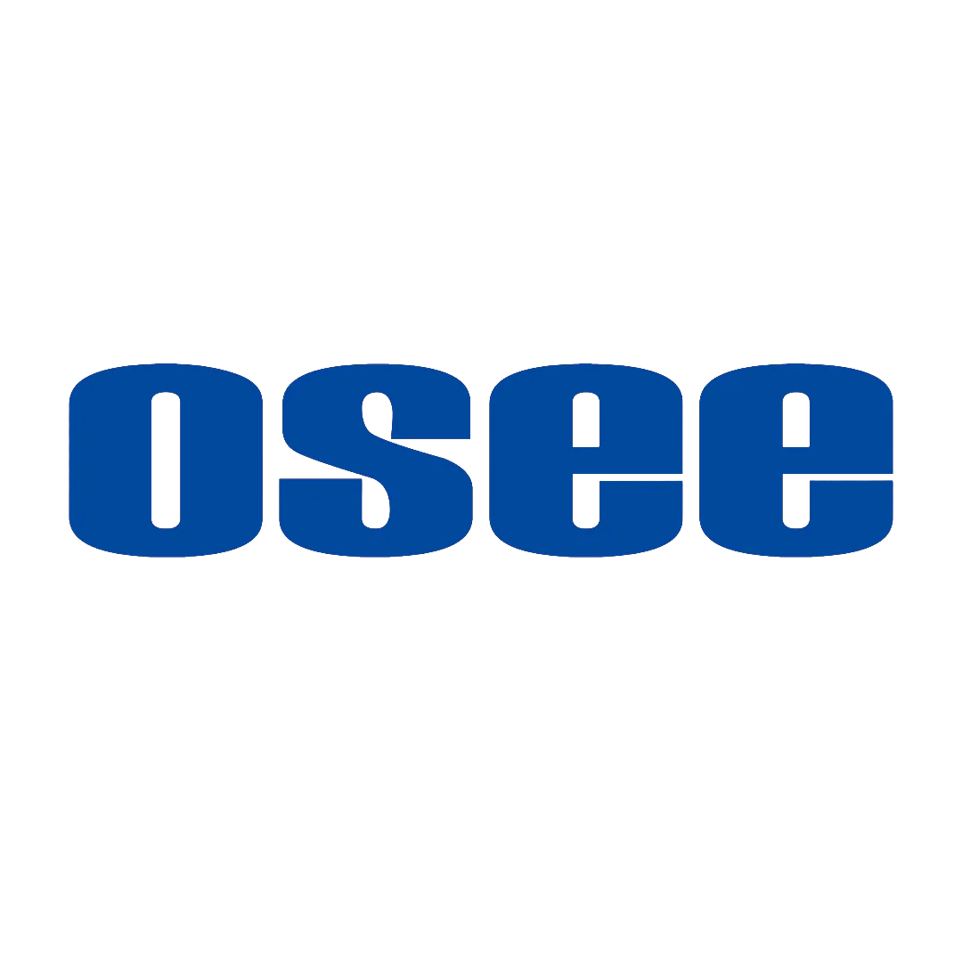 Blue OSEE brand logo text in a bold, minimalist sans-serif typeface against a white background.