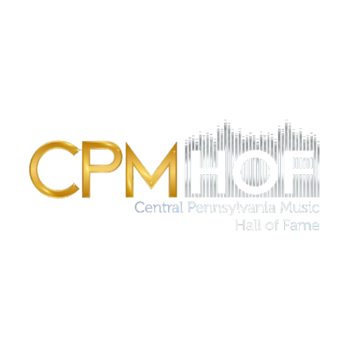 Central Pennsylvania Music Hall of Fame logo featuring gold CPM letters and silver HOF text with equalizer graphic.