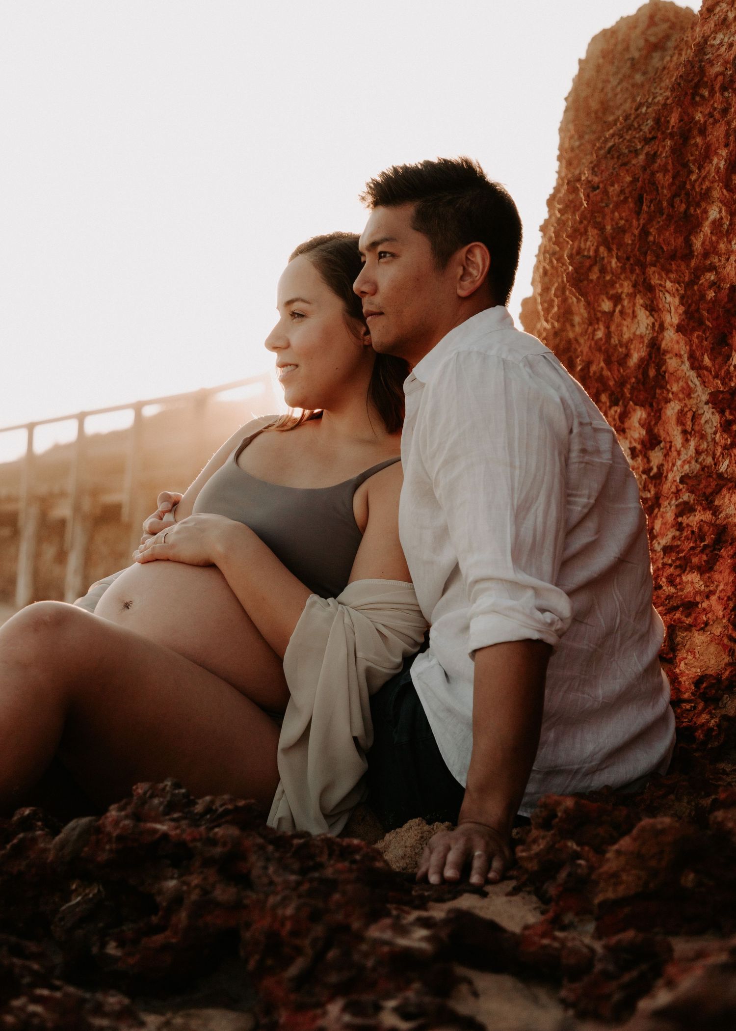 Maternity photographer Sydney Northern Beaches maternity newborn family photography session