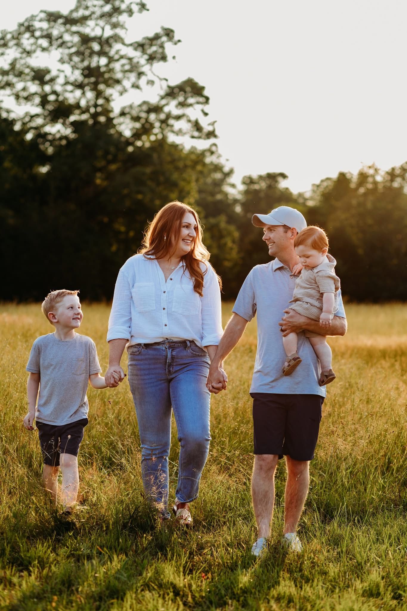 Family pictures at Golden hour