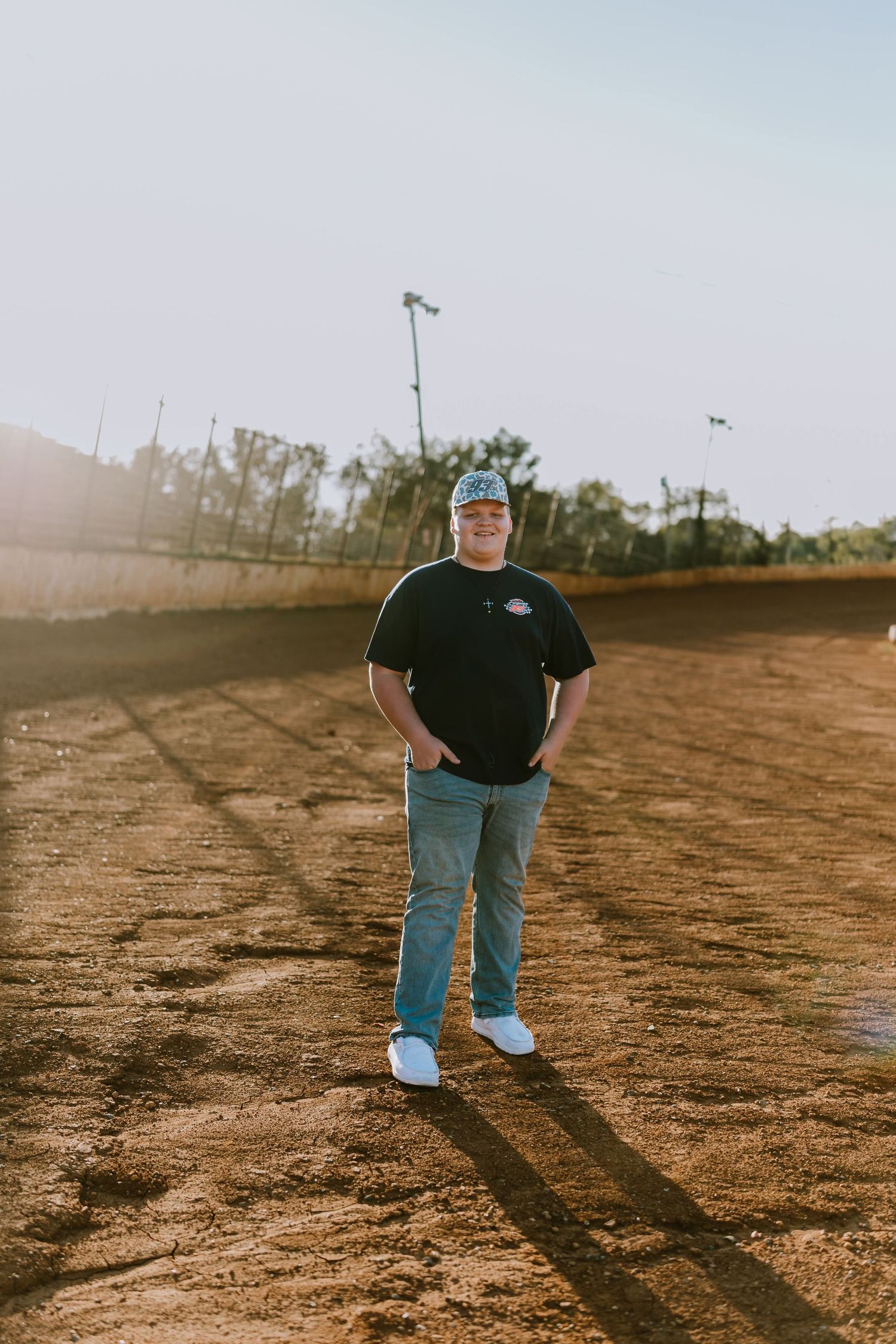 Senior pictures, race track senior session