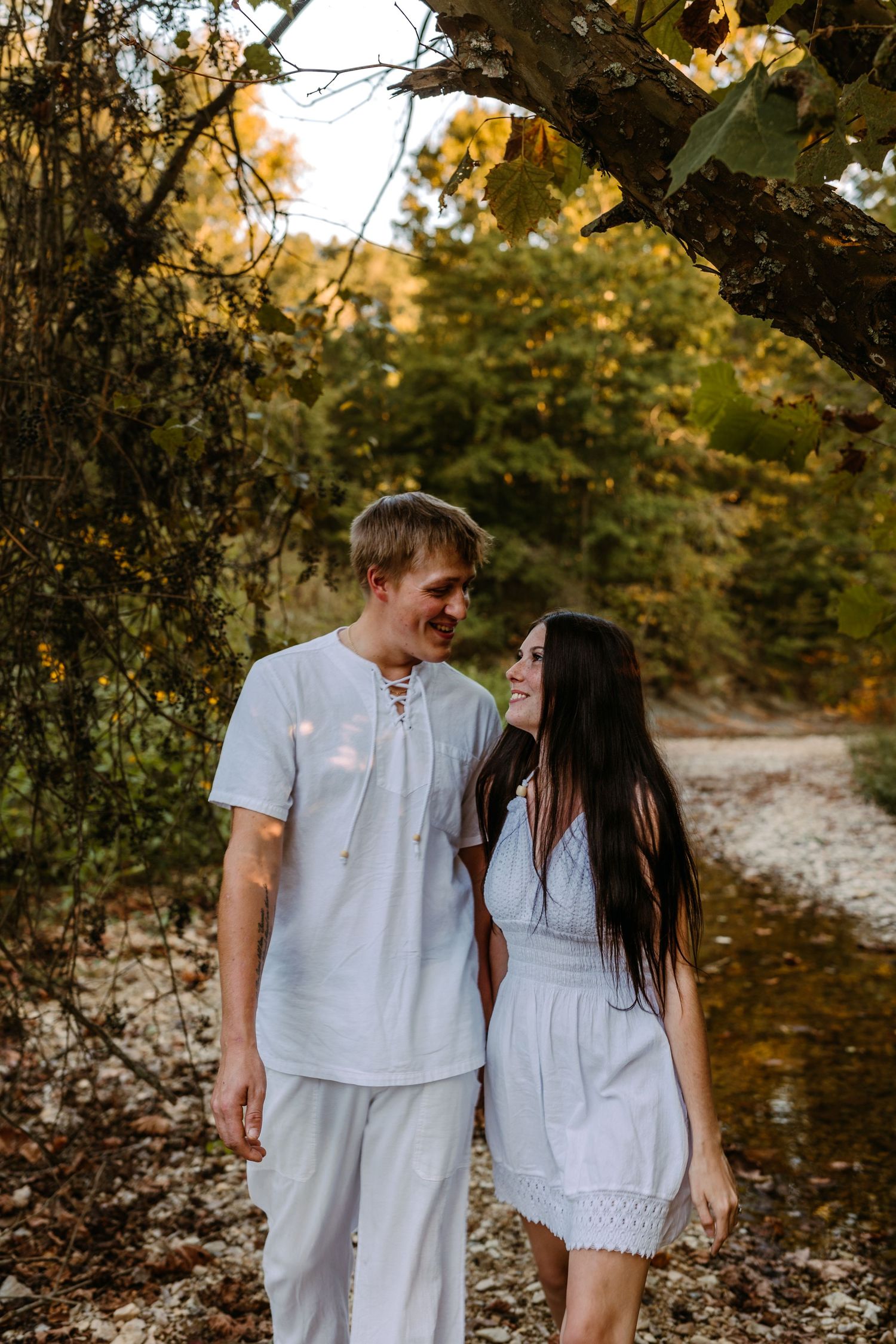 Creek engagement session