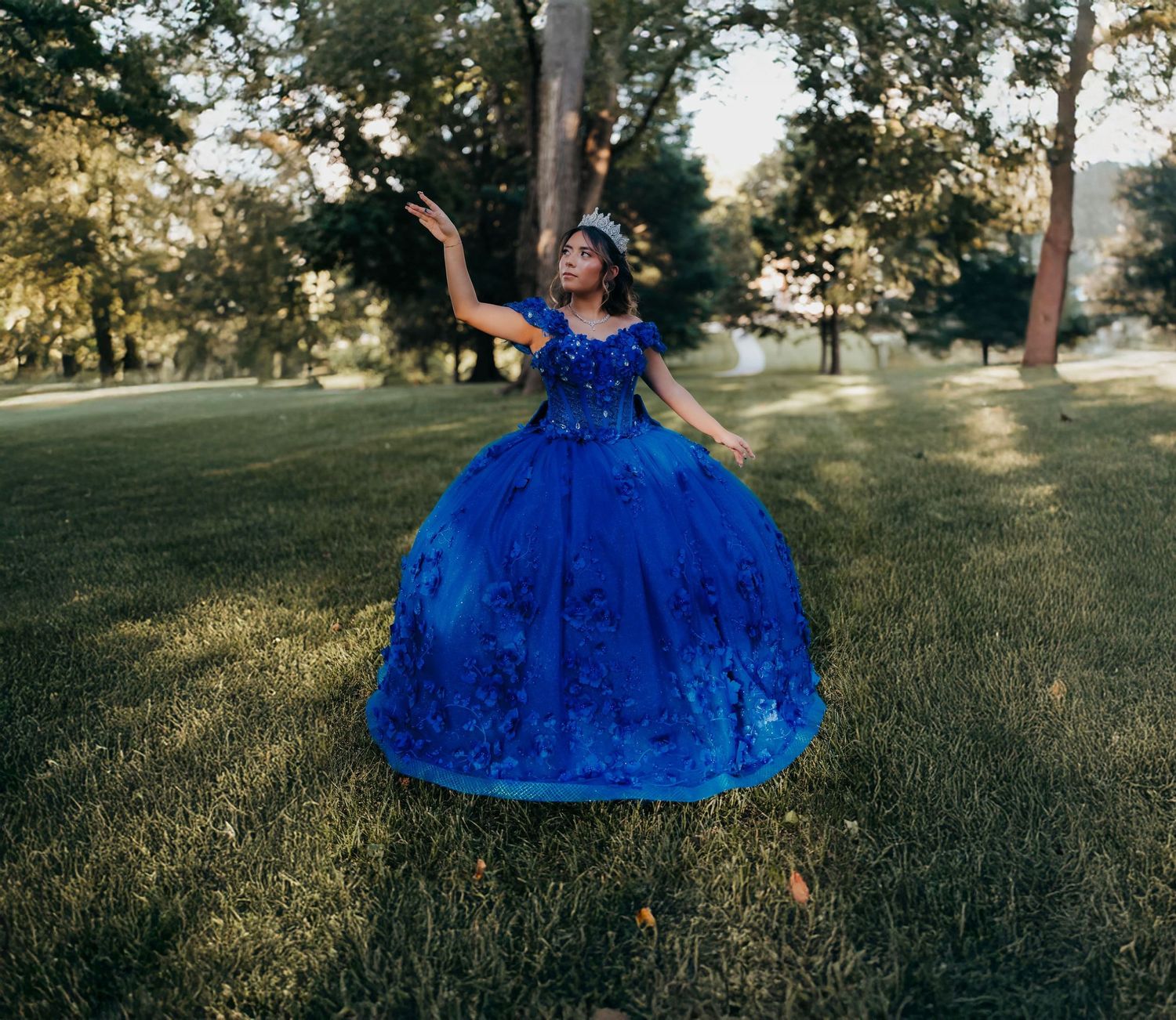 Portrait session, birthday pictures, ball gown