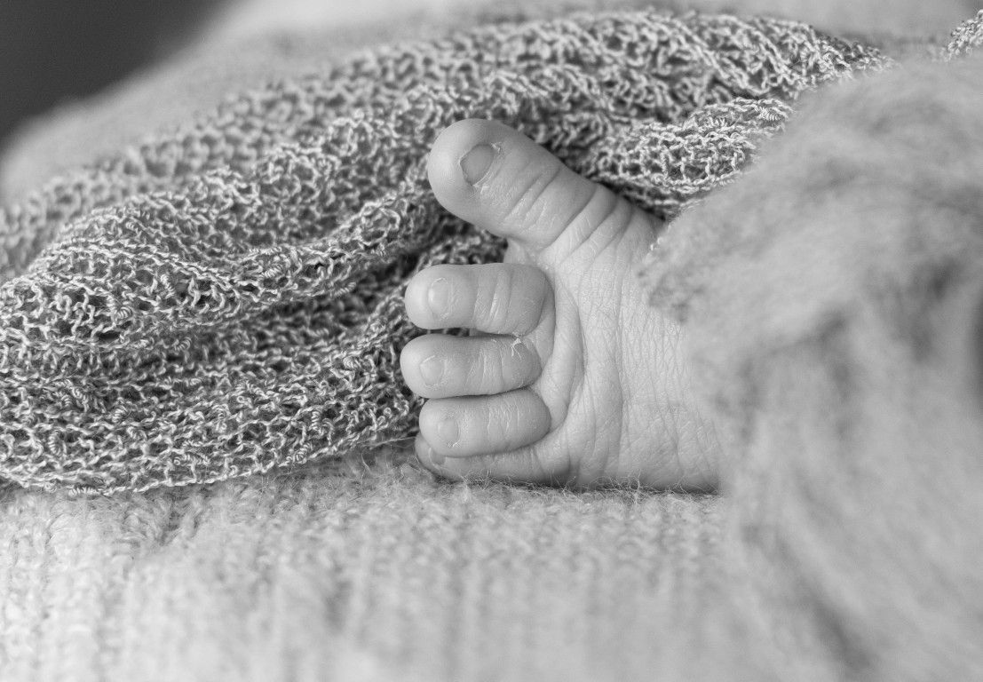 Newborn photo taken at Pontypool Park, Cardiff, South Wales
