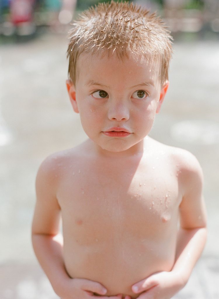 Close up portrait series showing joyful expressions and bare shoulders.
