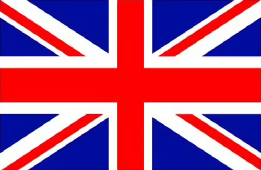 Three variations of the Union Jack flag of the United Kingdom shown side by side with slightly different proportions.