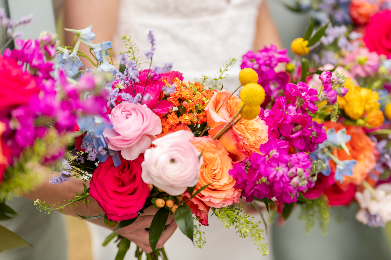An image of bridal bouquets after an Atlanta Wedding