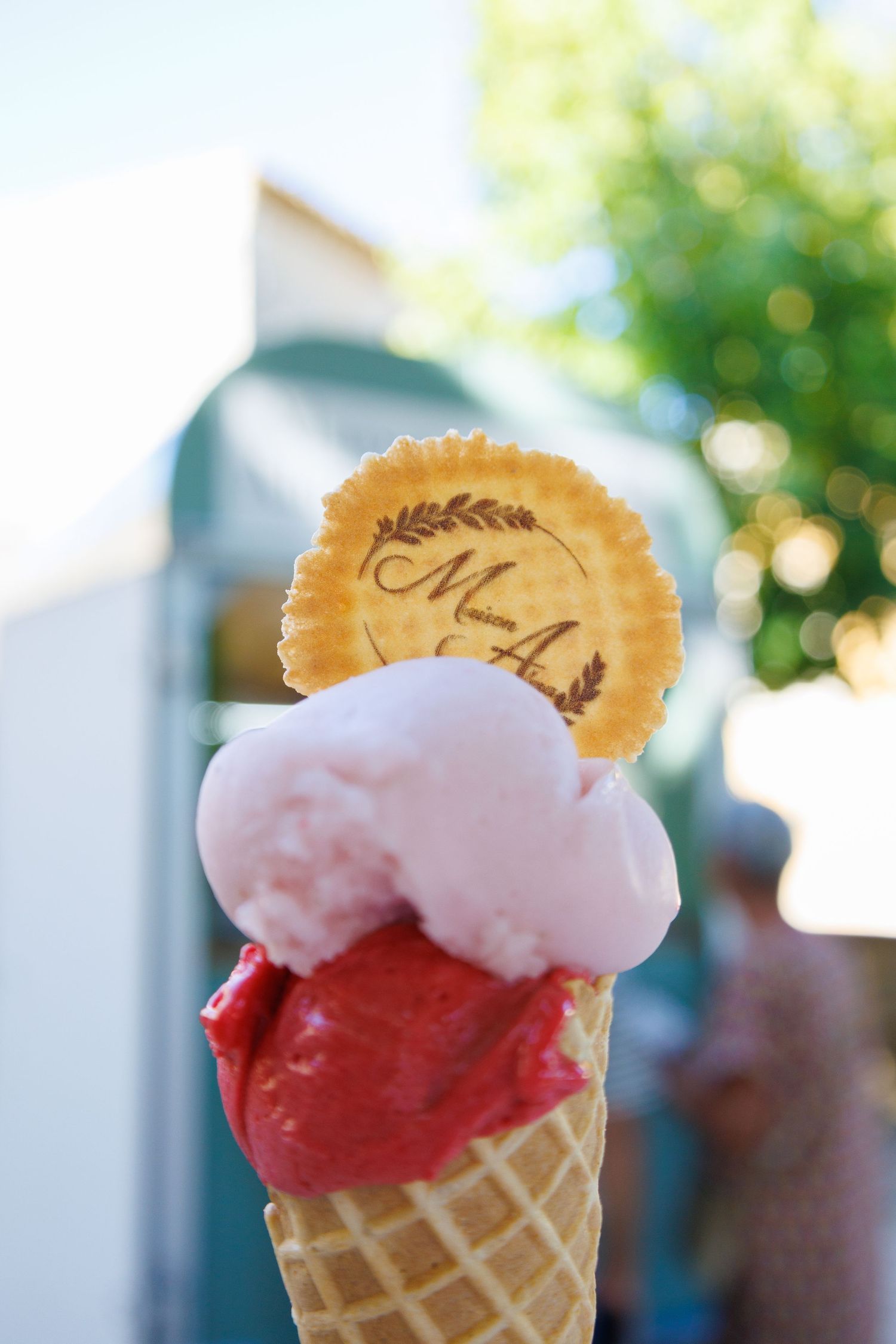 Une photo d’un cornet de glace lors de l’inauguration d’un camion de glace dans le Gard
