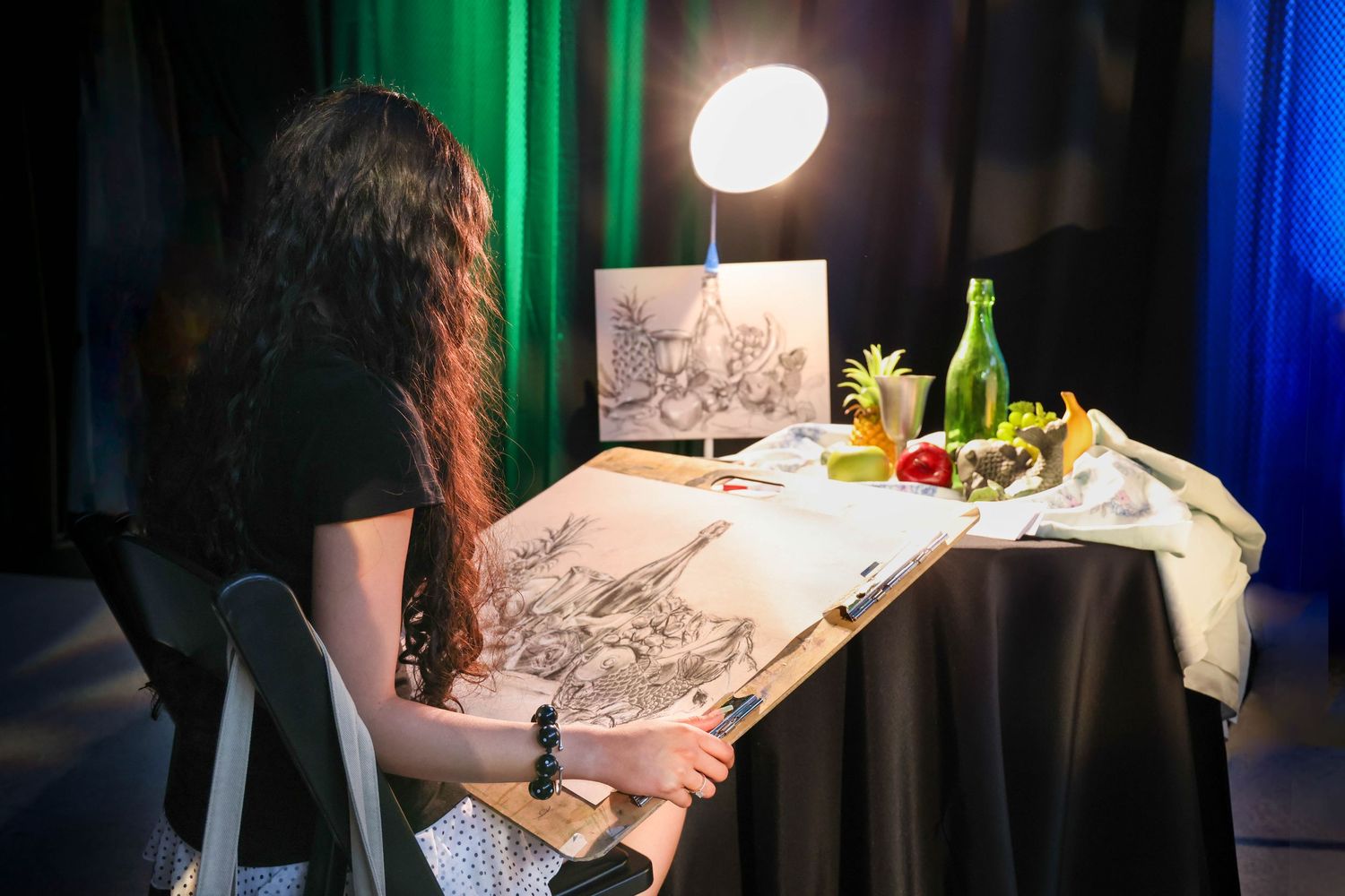 an artist station