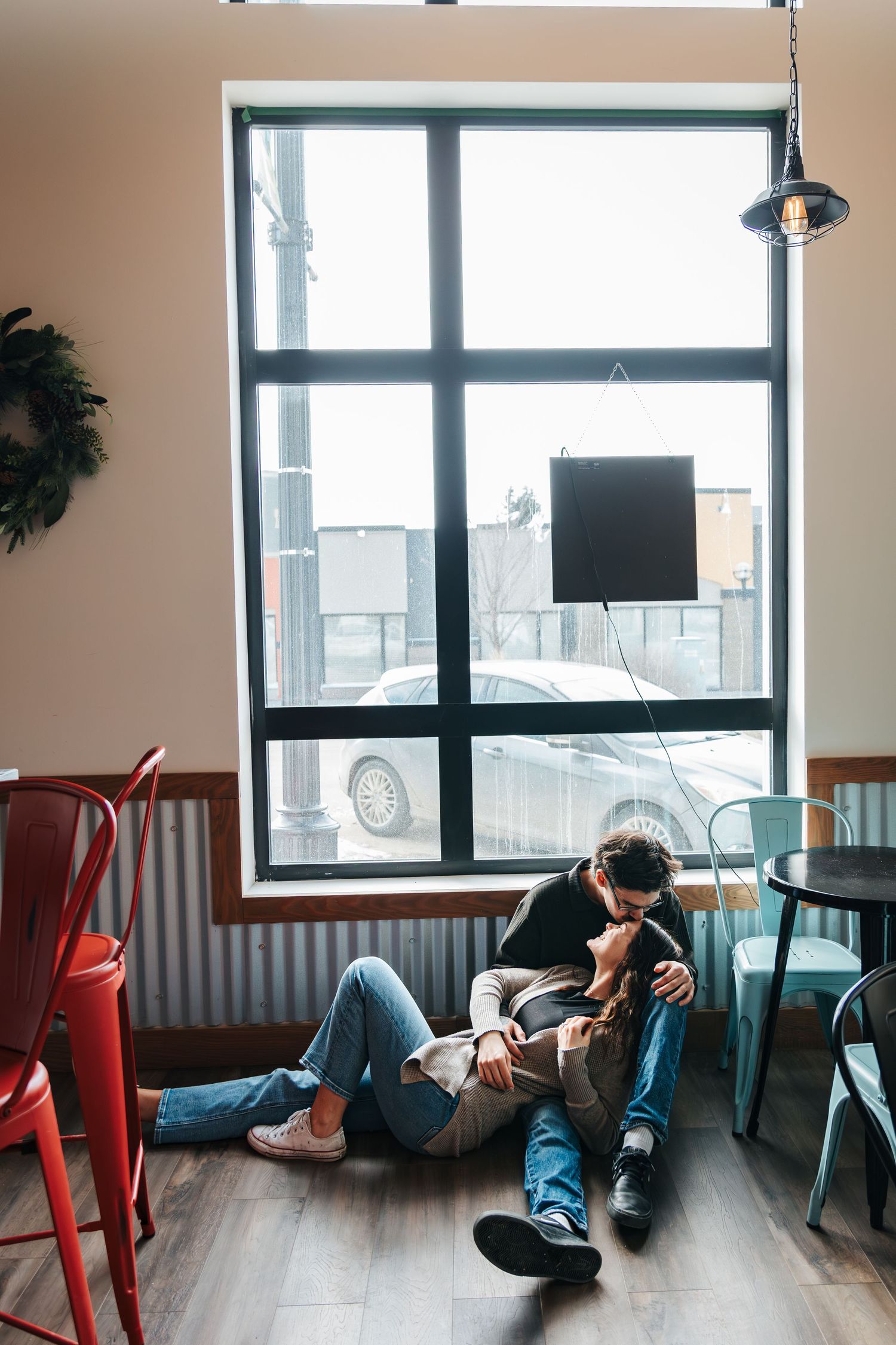 coffee shops in Stony Plain and St.albert. engagement photoshoot. couples and family photography. lady bugs flowers. treasured wellness