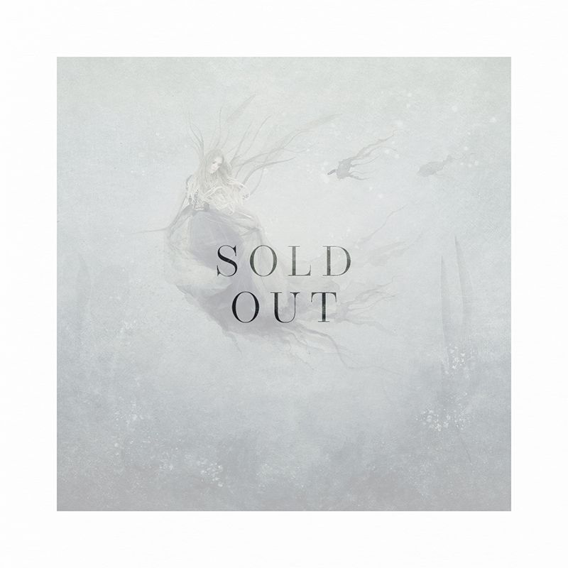 Ethereal white artwork featuring a delicate fairy figure with wings, marked with Sold Out text overlay by Fine Artist Kathryn Hopkins