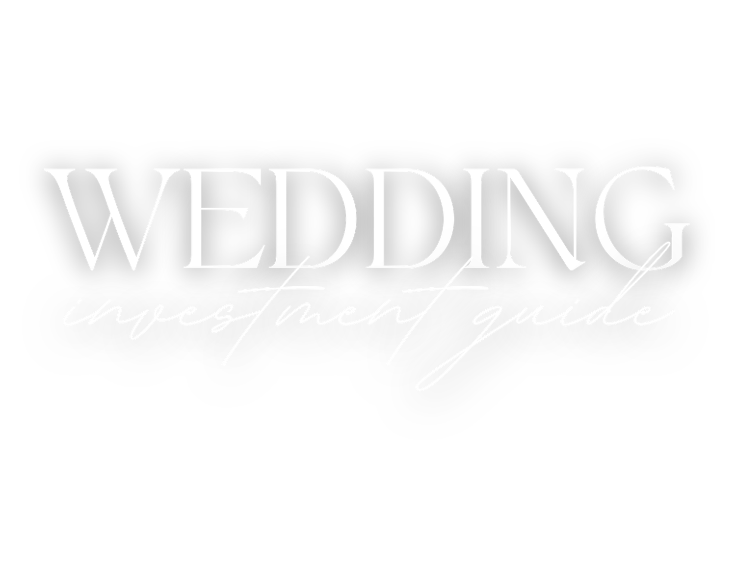 White text reading 'WEDDING' on a blurred light gray background.