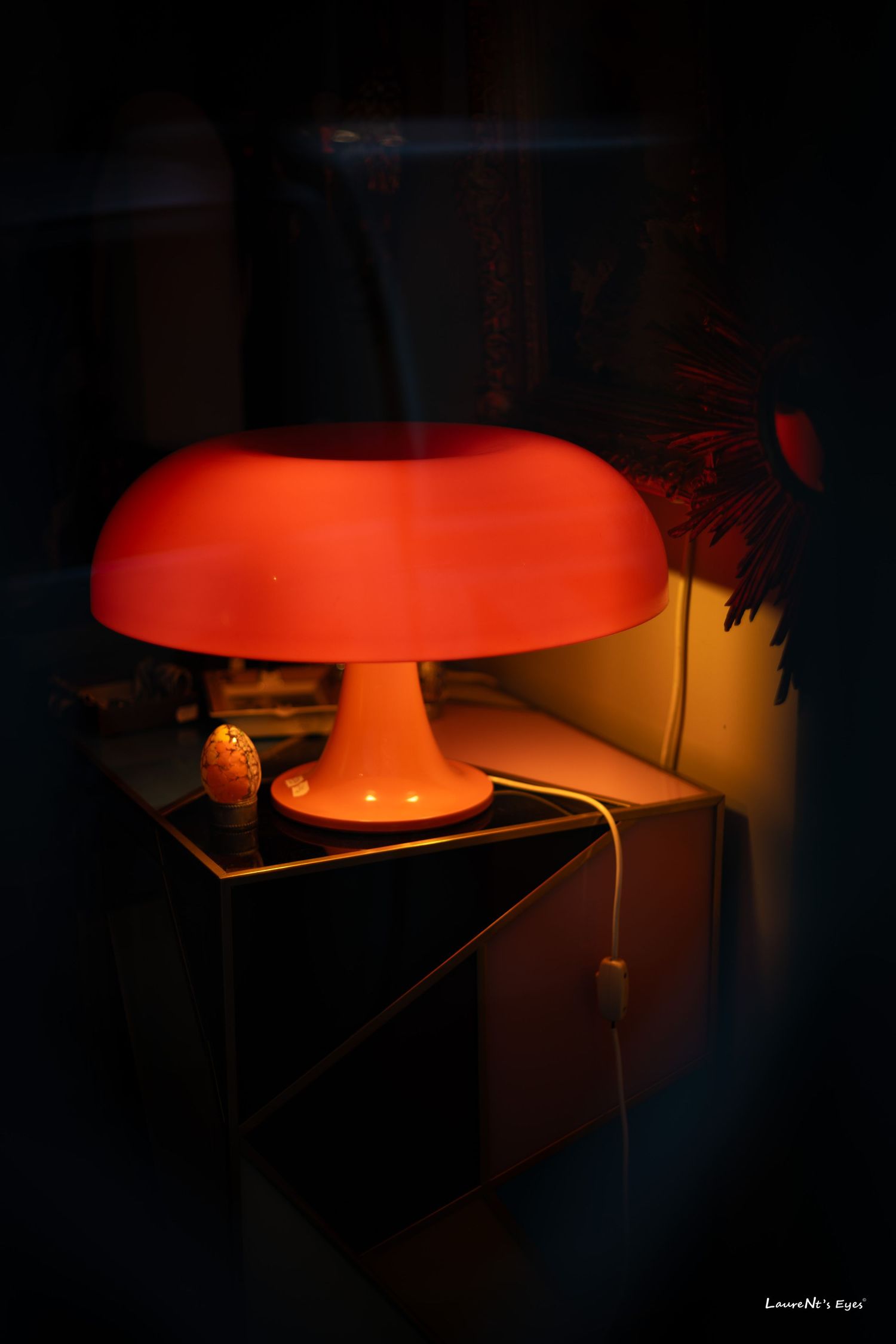lampe vintage orange