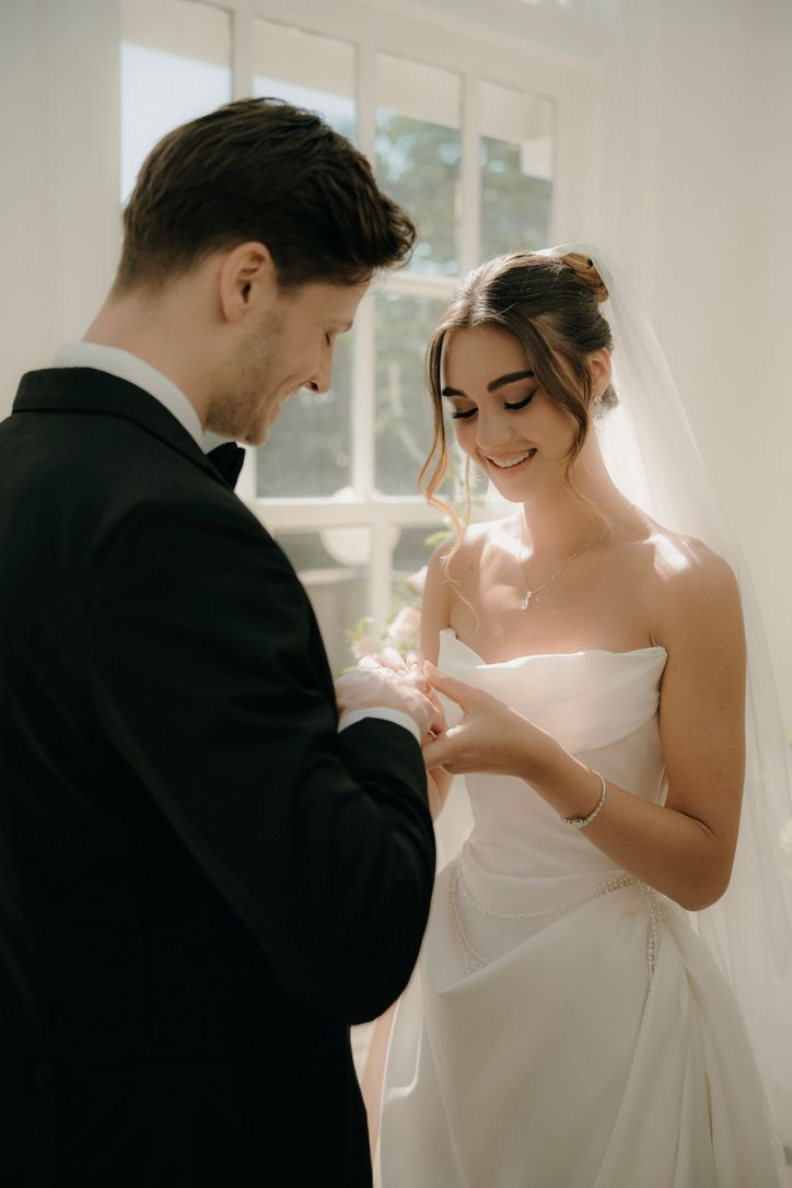 Intimate wedding ceremony captured in a documentary, soft editorial style by Kent wedding photographer Indie.