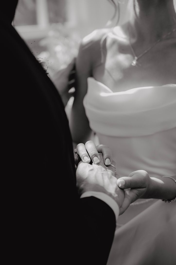 Intimate wedding ceremony captured in a documentary, soft editorial style by Kent wedding photographer Indie.