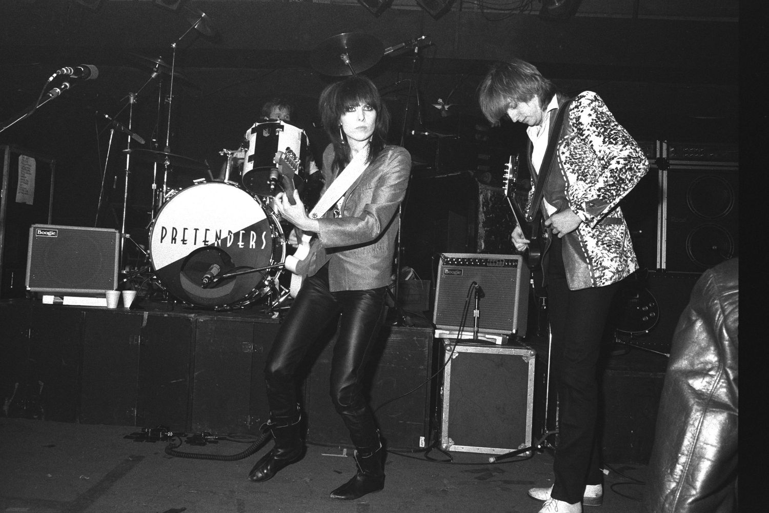 Chrissie Hynde of The Pretenders @ JB Scotts in Albany, NY - 1979  - Photograph by Richard D. Schoenberg