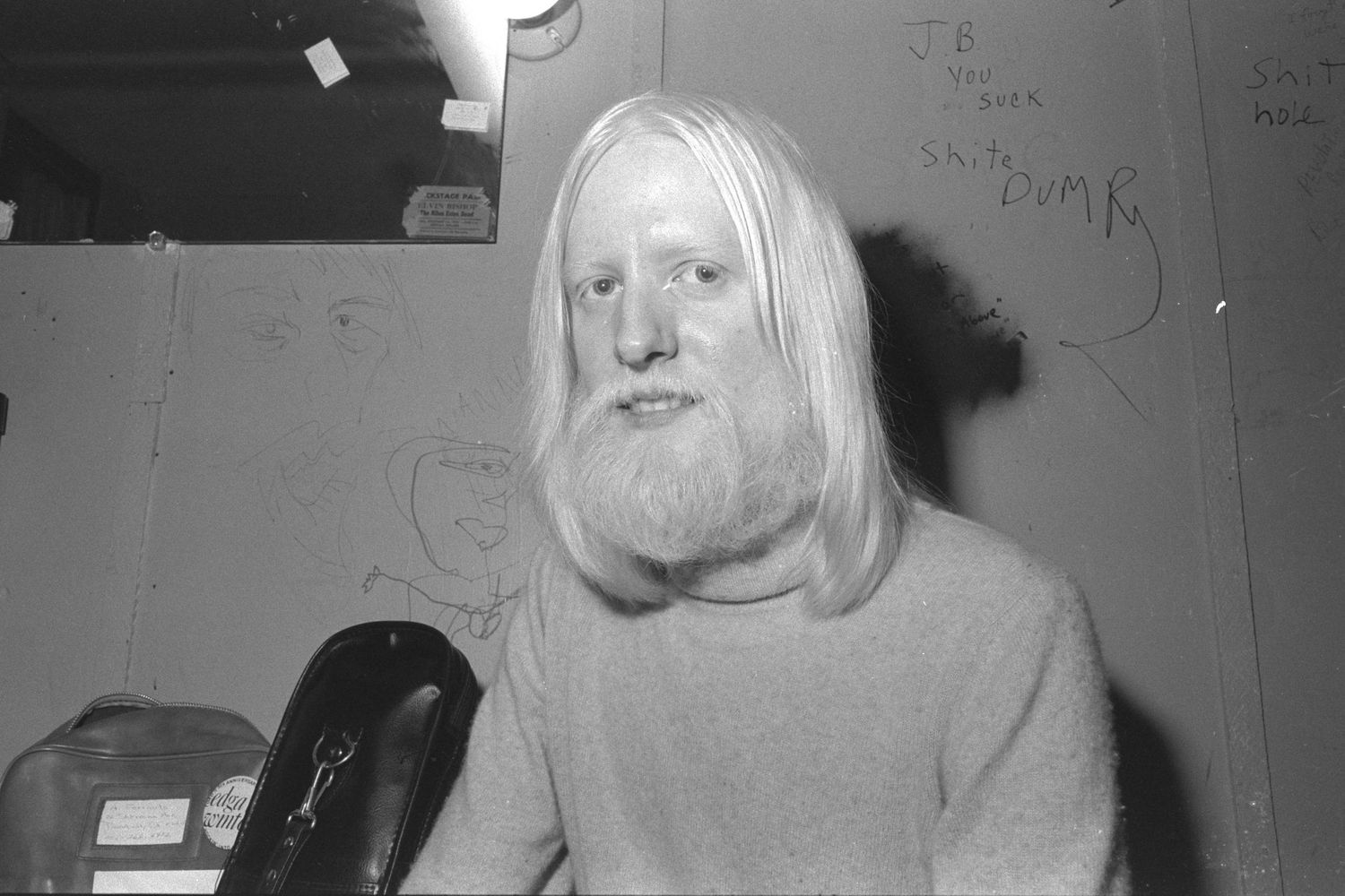 Edgar Winter @ JB Scotts in Albany, NY - 1979  - Photograph by Richard D. Schoenberg