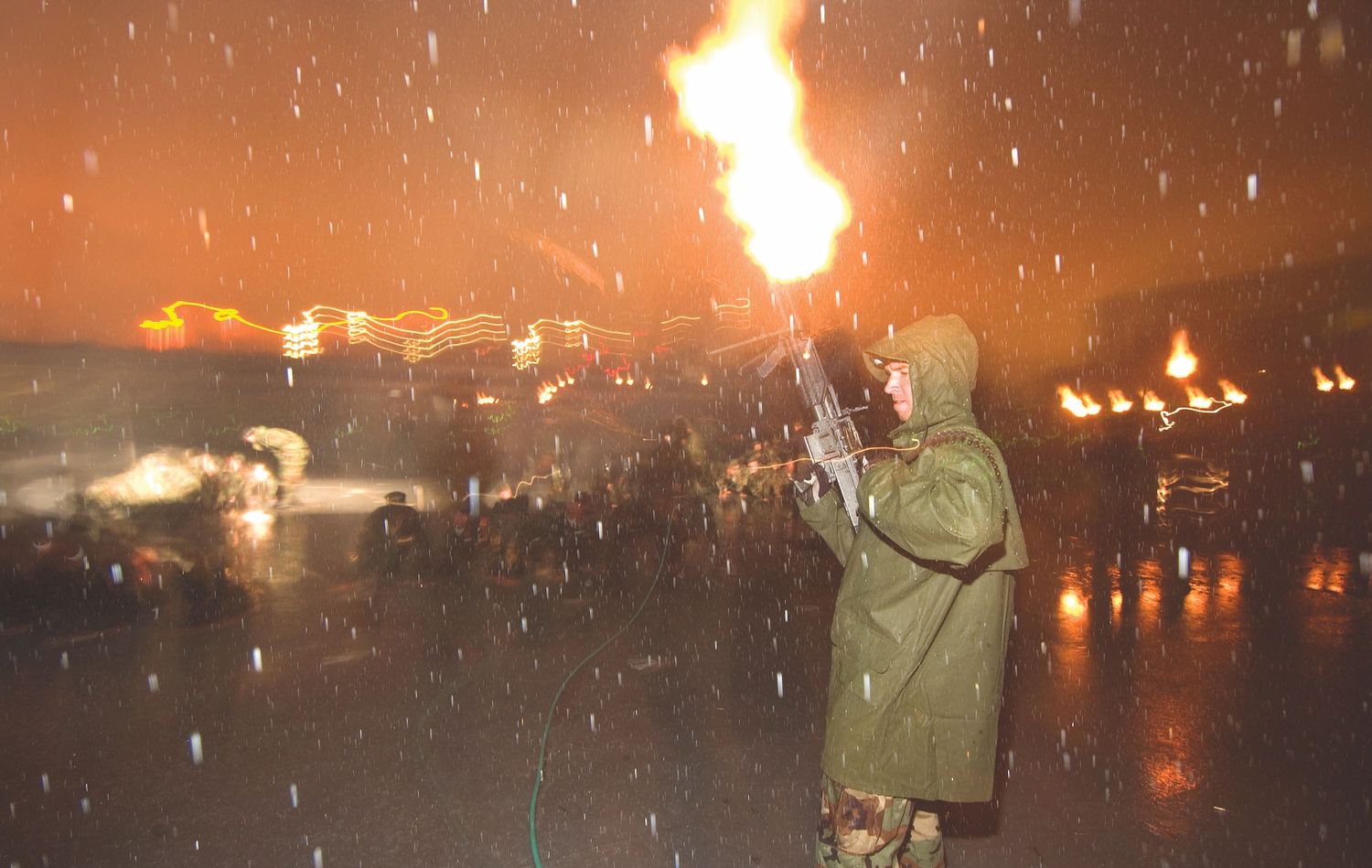 Navy Seals BUD/S TRAINING @ Night Photograph by Richard D. Schoenberg