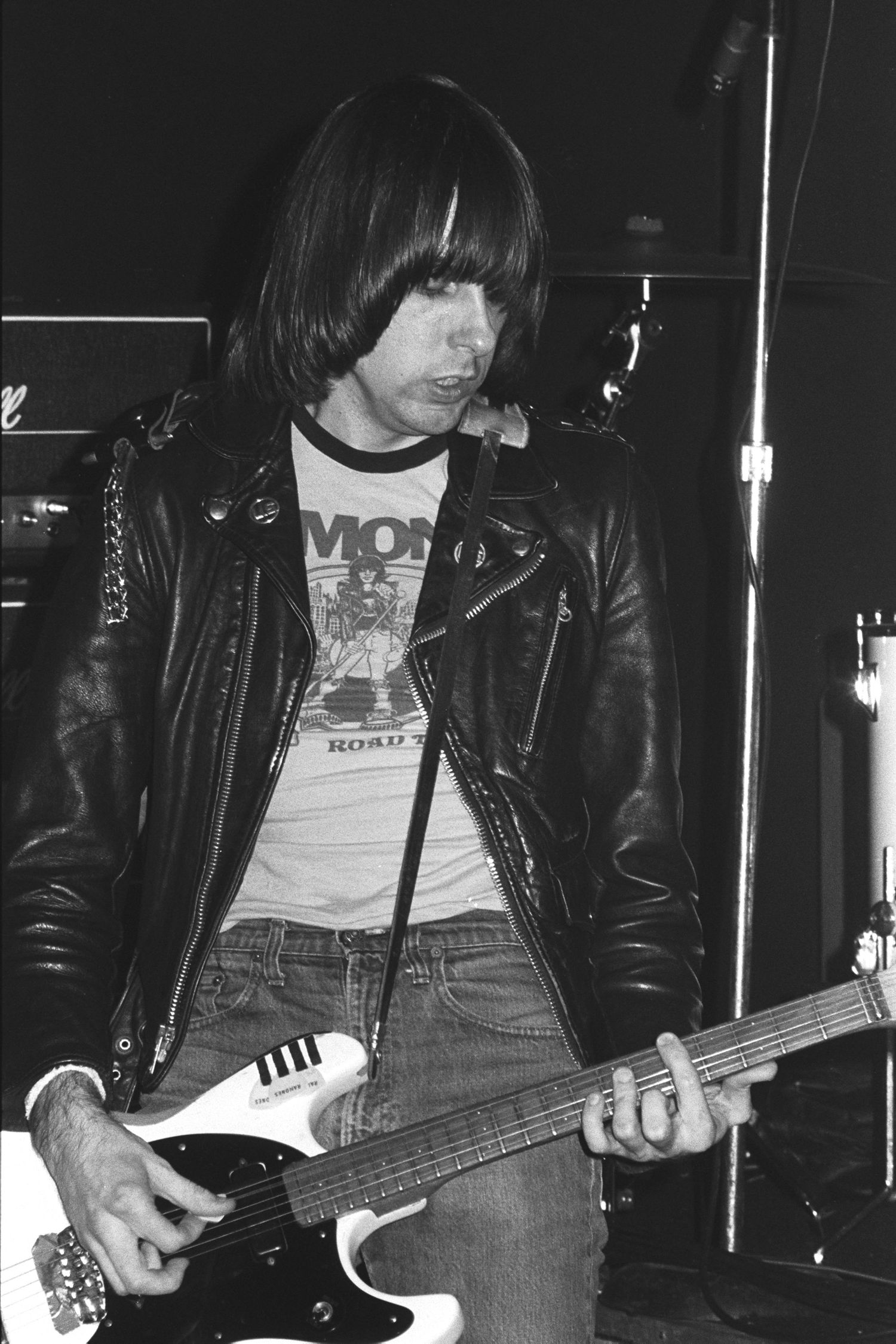 Joey Ramone of the Ramones @ JB Scotts in Albany, NY - 1979 - Photograph by Richard D. Schoenberg