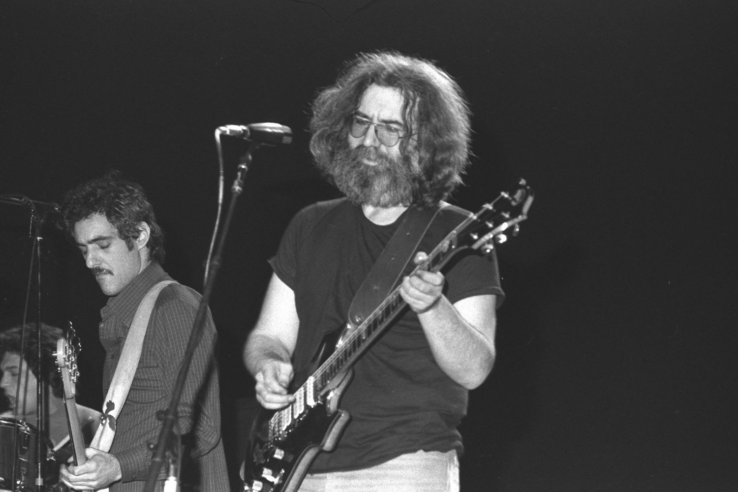 Jerry Garcia and John Kahn @ JB Scotts in Albany, NY - 1979  - Photograph by Richard D. Schoenberg