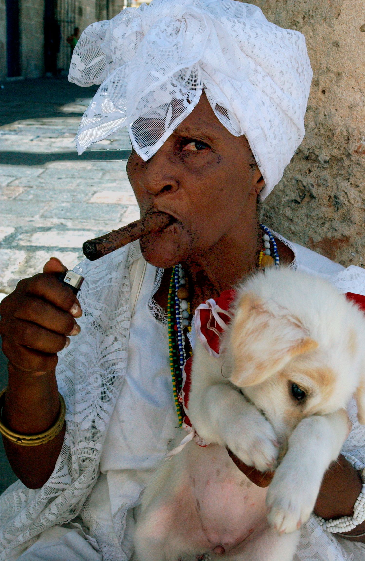 Cubana Fumando un Puro - Photograph by Richard D. Schoenberg
