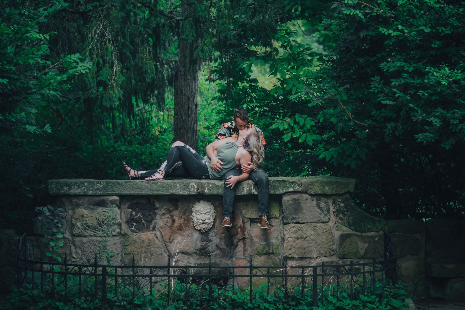 Engagement session at Quail Hollow