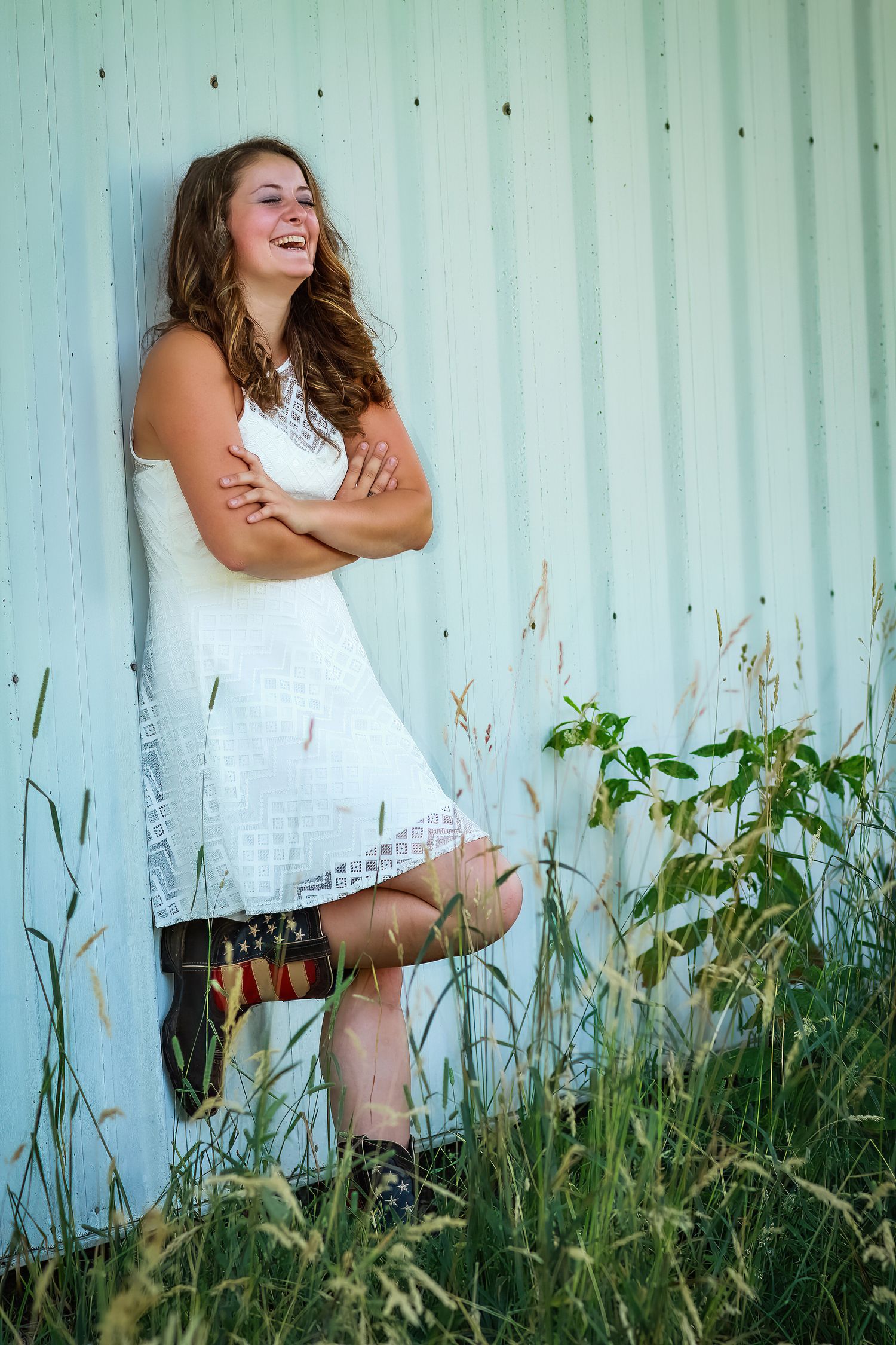 Senior session at a local farm