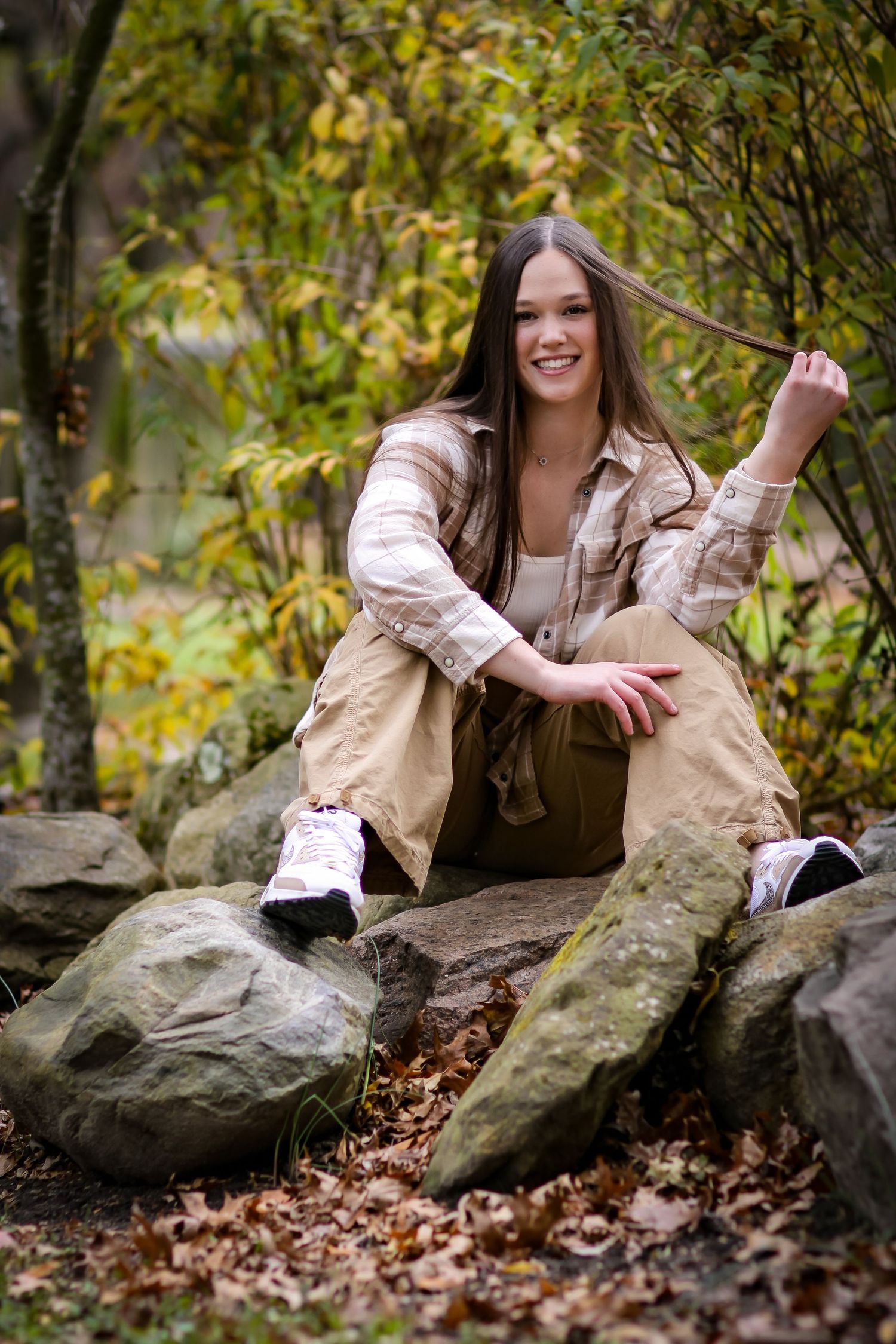 senior session in a park