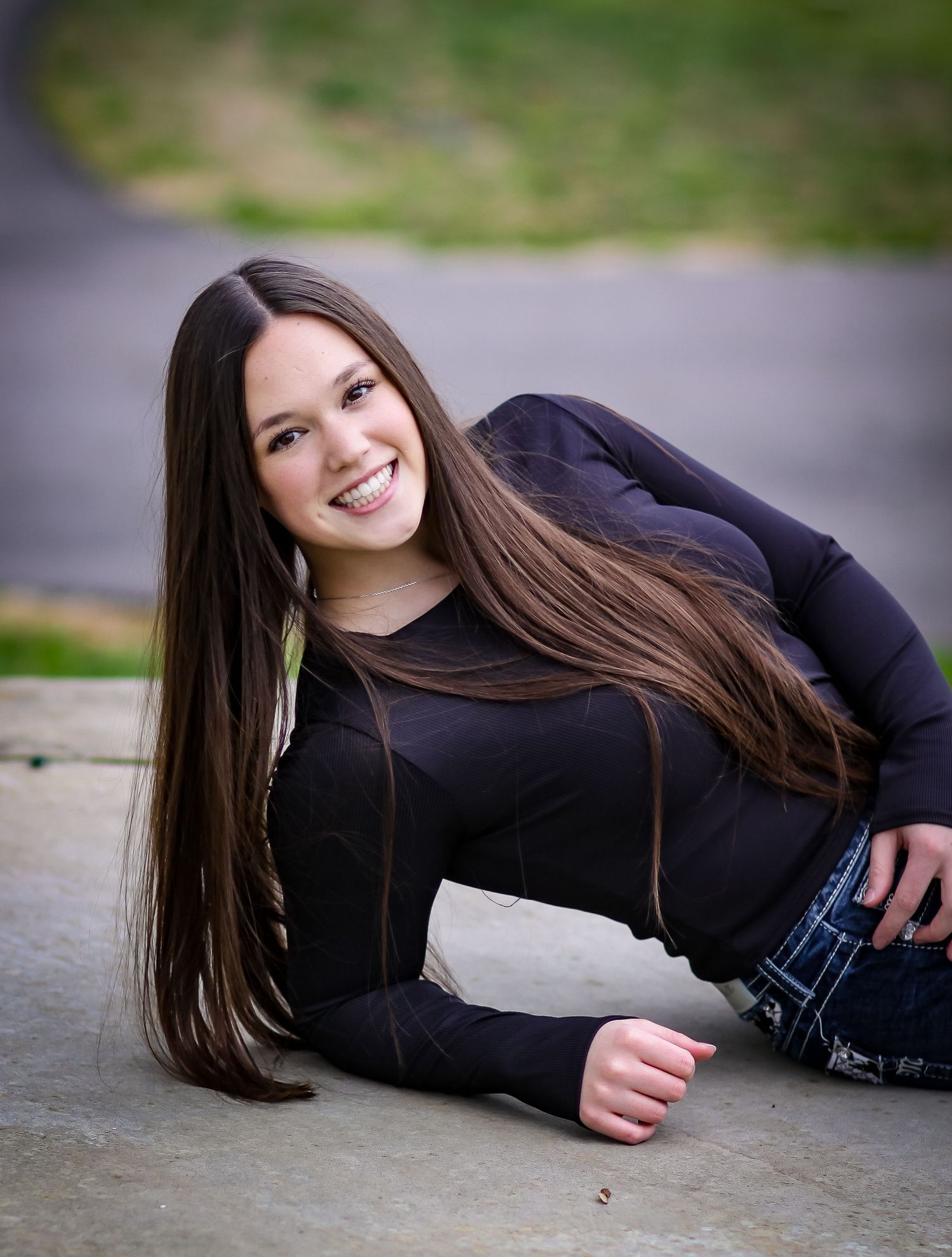 Senior session at Quail Hollow Park