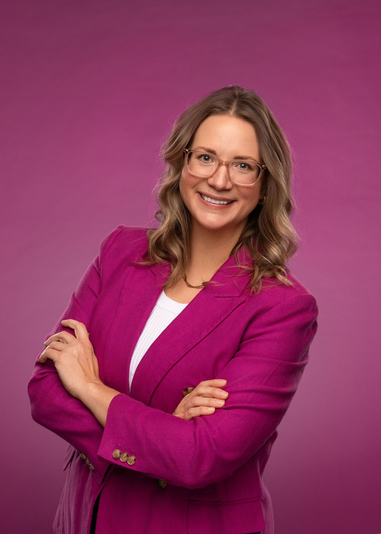 Female doctor professional headshot with clean background by My Eye Photography in New Ulm Minnesota