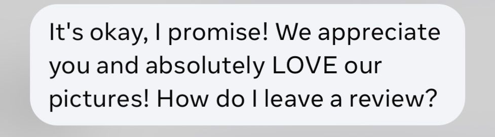 Client text message review