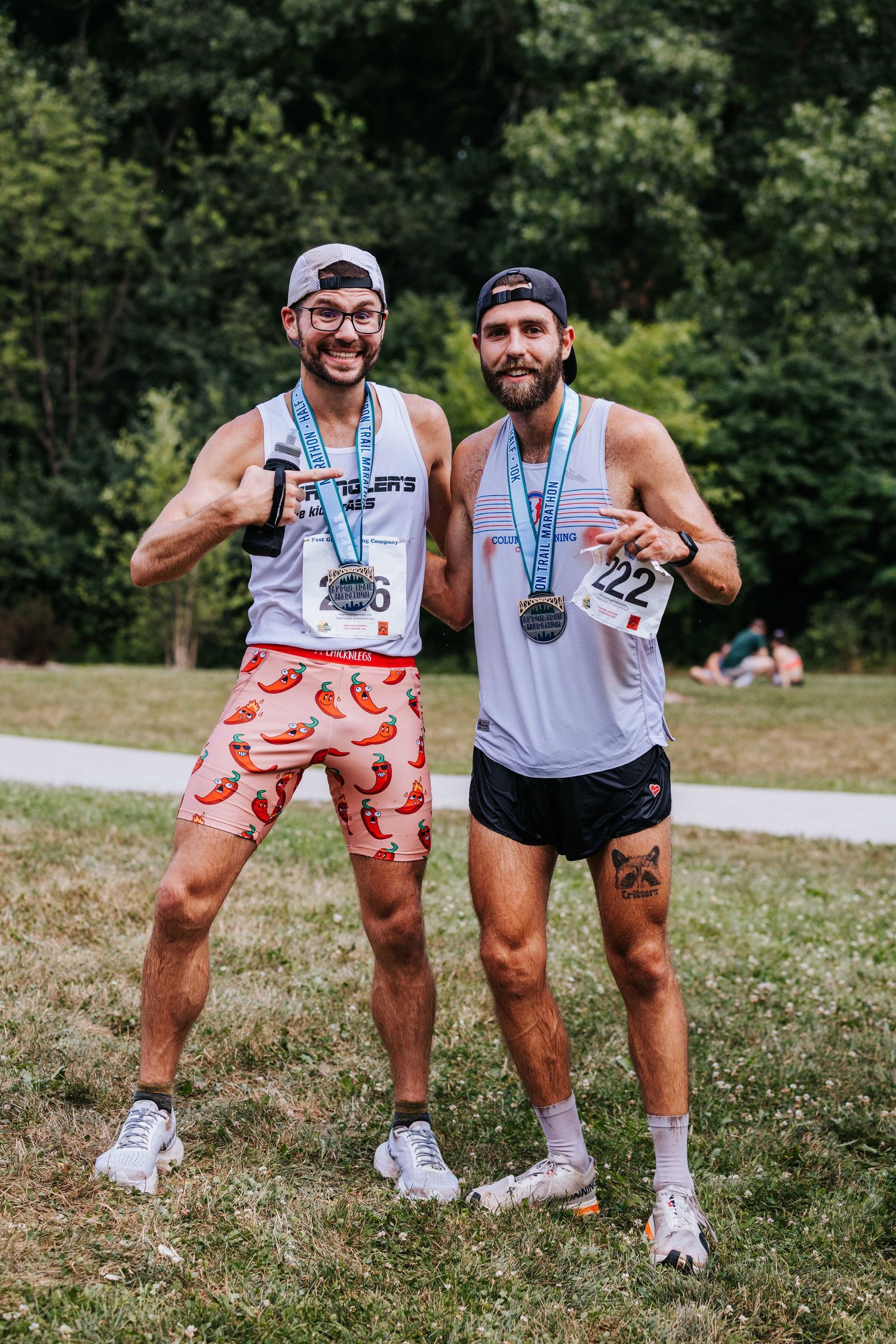 Alec Cline, Akron Trail Marathon winner, photographed by Mal McCrea
