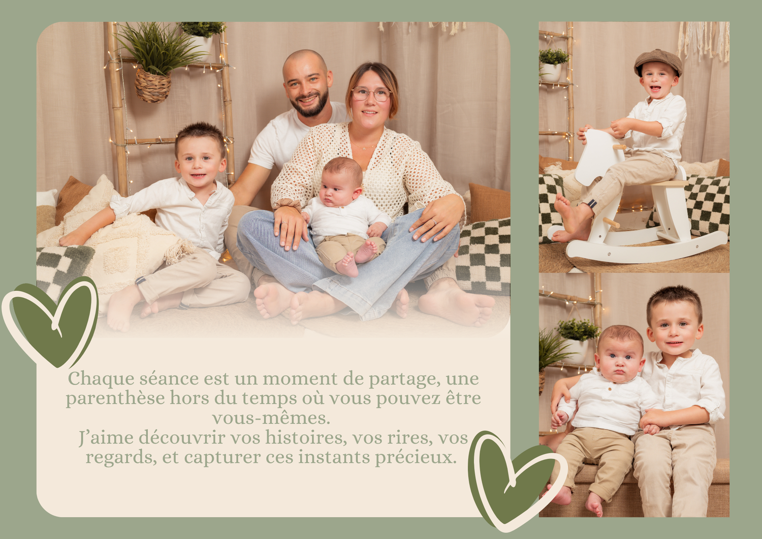 Séance photo studio par Caroline Malet Photographie.