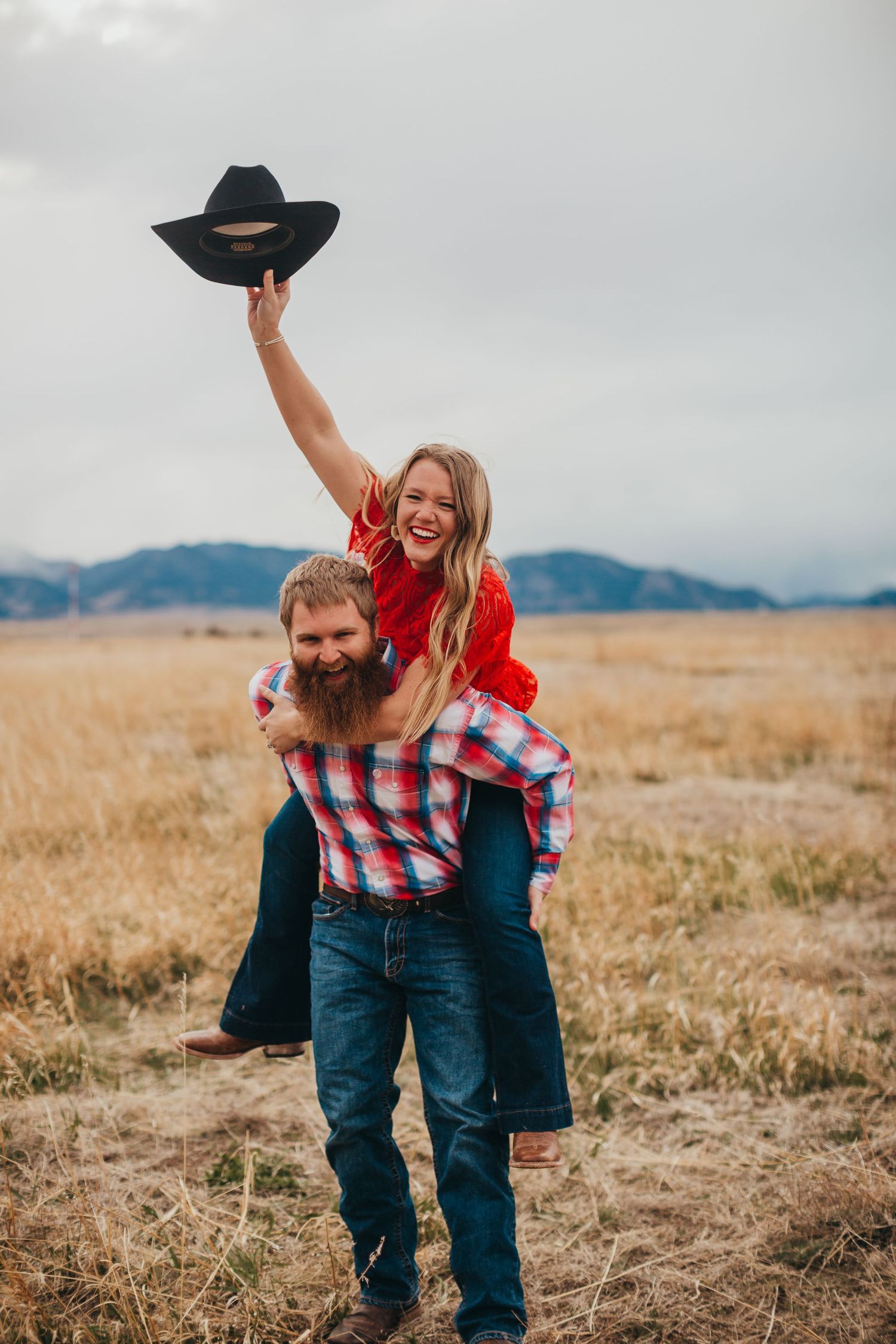 western engagement photos