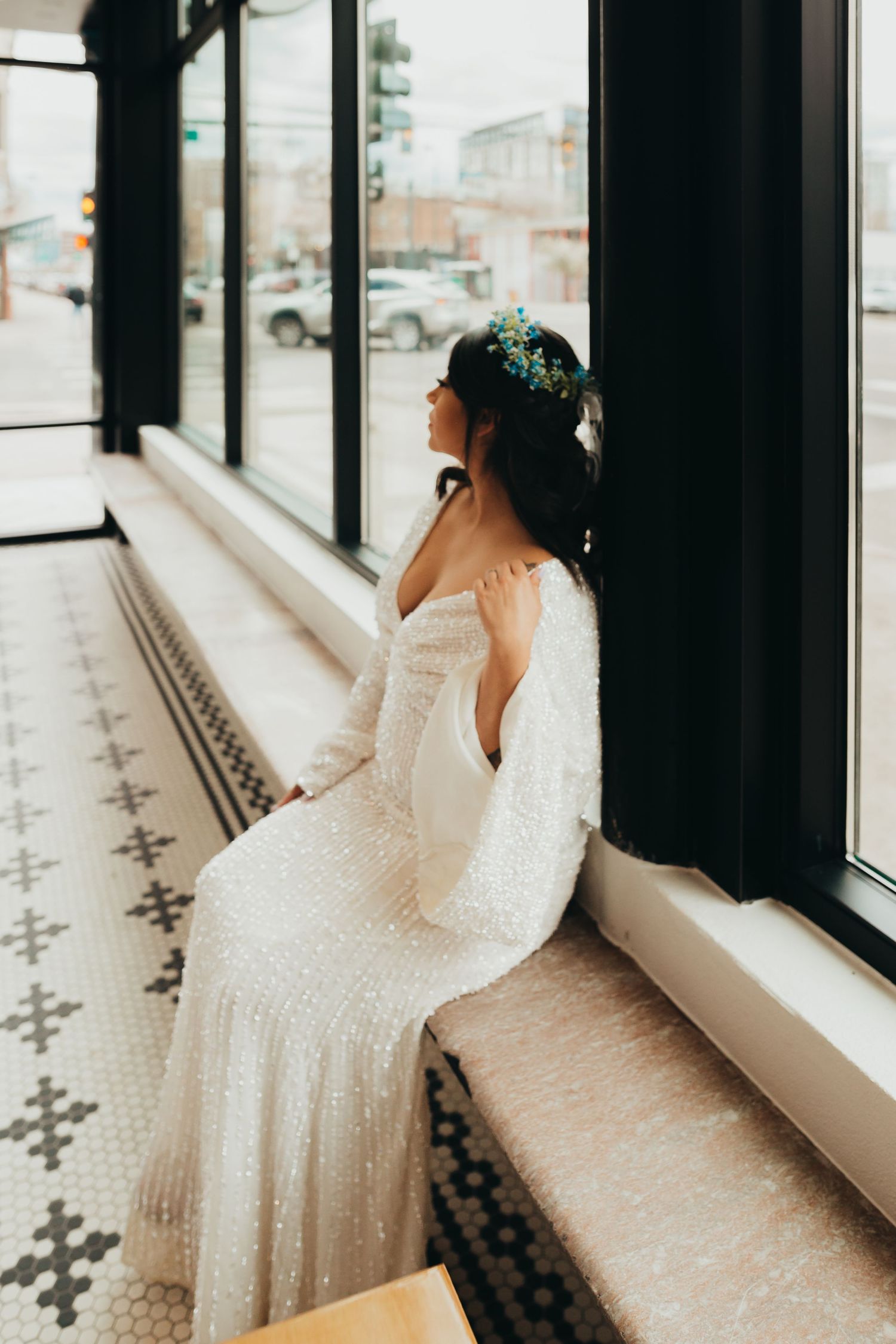 urban glitter wedding