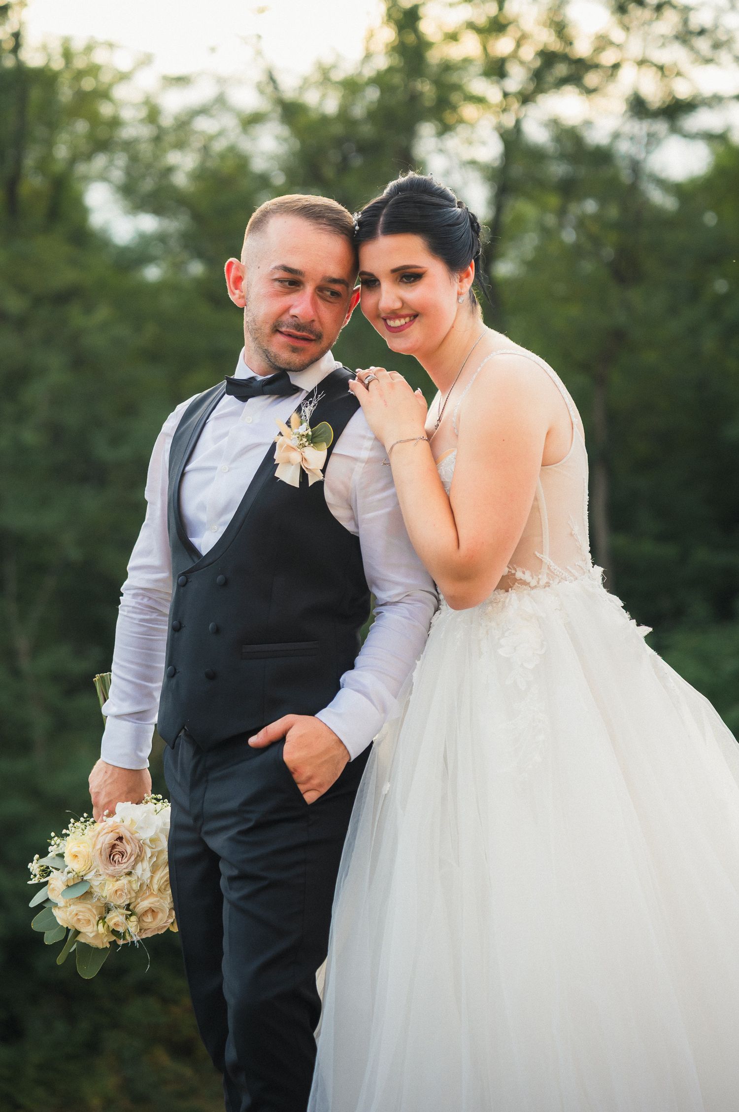 bride and groom portrait wedding photography Zagreb