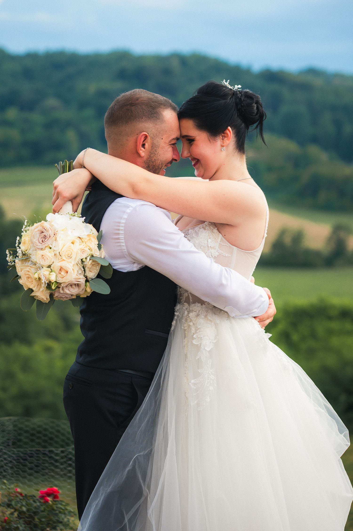 bride and groom portrait wedding photography Zagreb